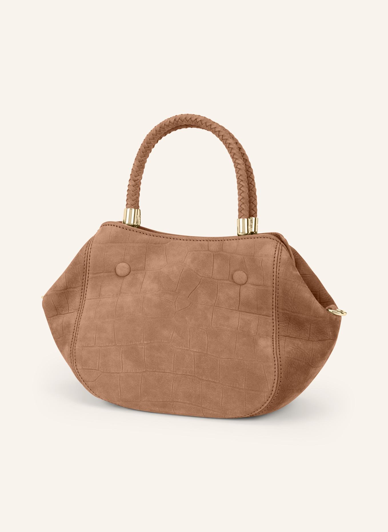 AIGNER Handtasche CARRÉ SOFT CROCO: BRAUN
