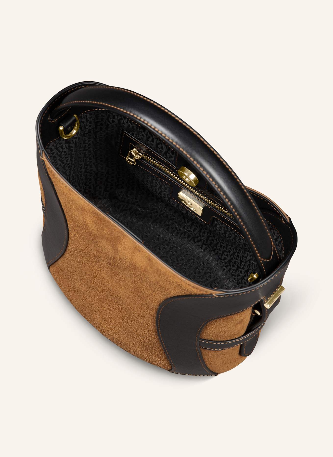 AIGNER Beuteltasche DEBORAH SUEDE: BEIGE
