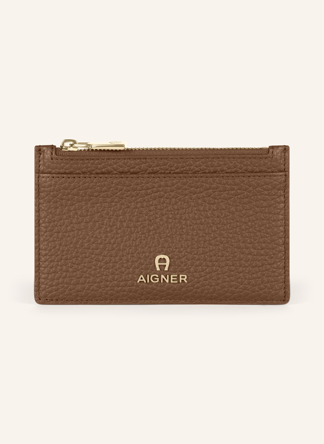 AIGNER Kartenetui IVY mit Münzfach: BRAUN