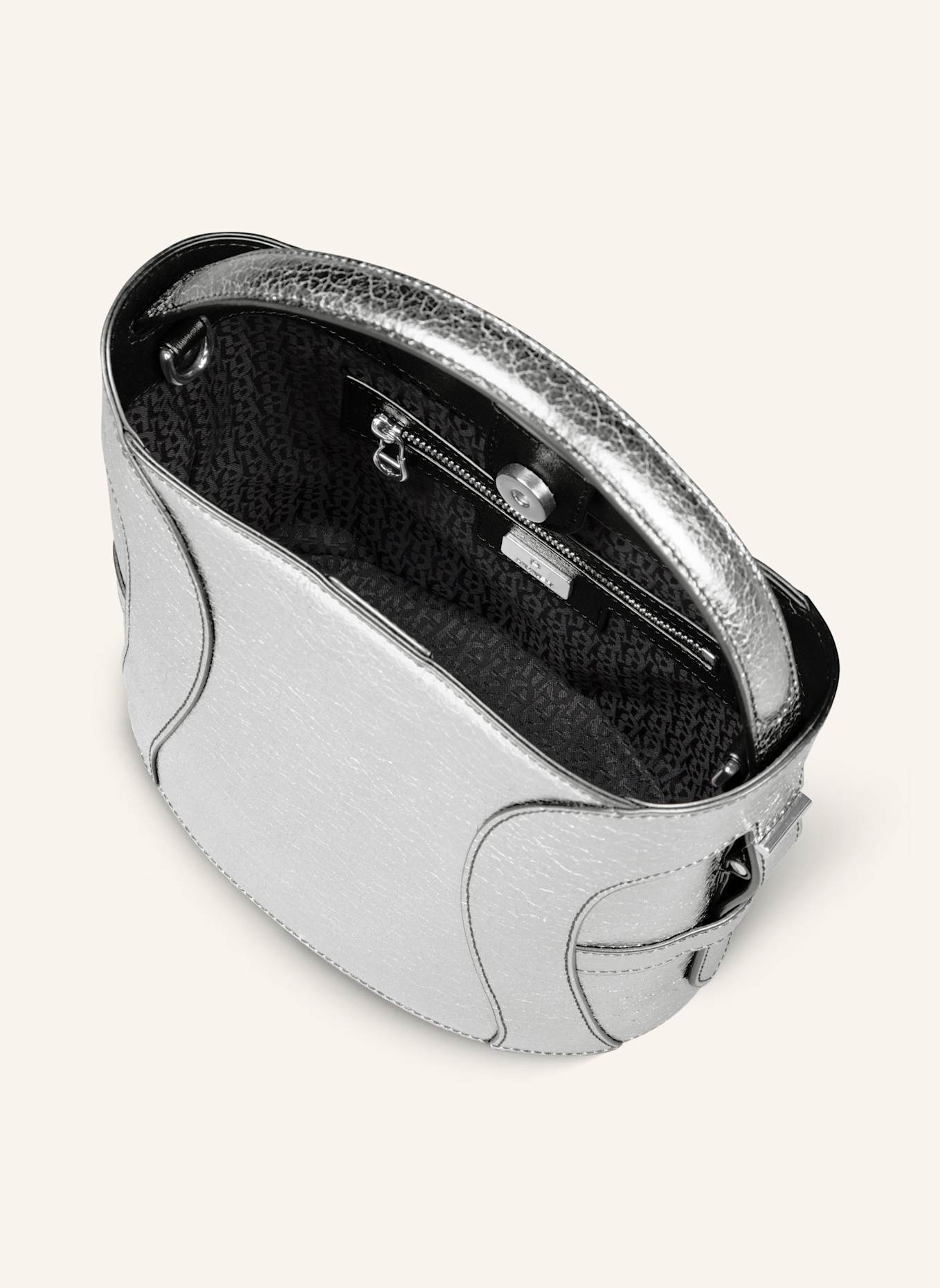 AIGNER Beuteltasche DEBORAH BRILLANTE: SILBER