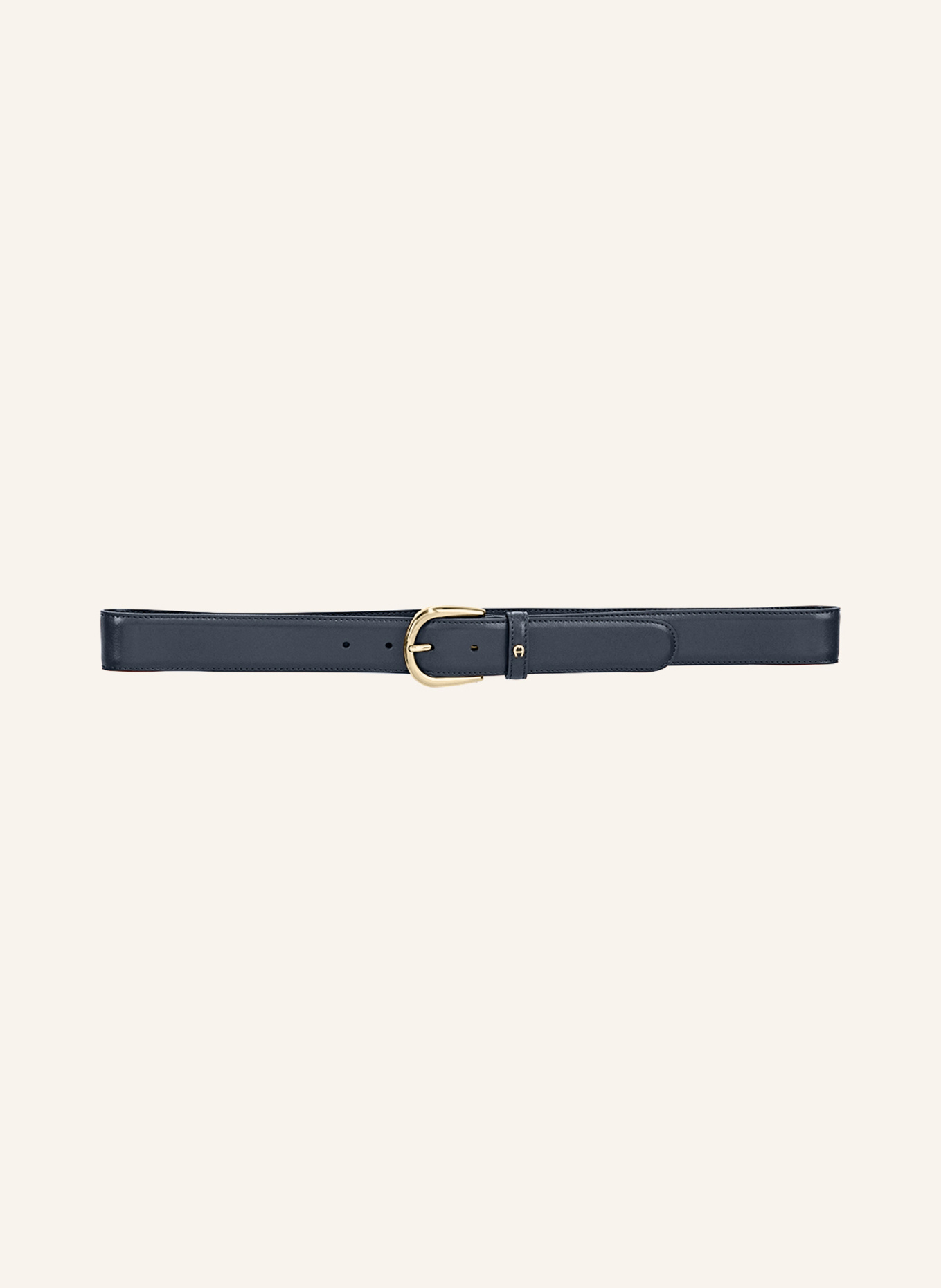 AIGNER Ledergürtel BUSINESS: DUNKELBLAU