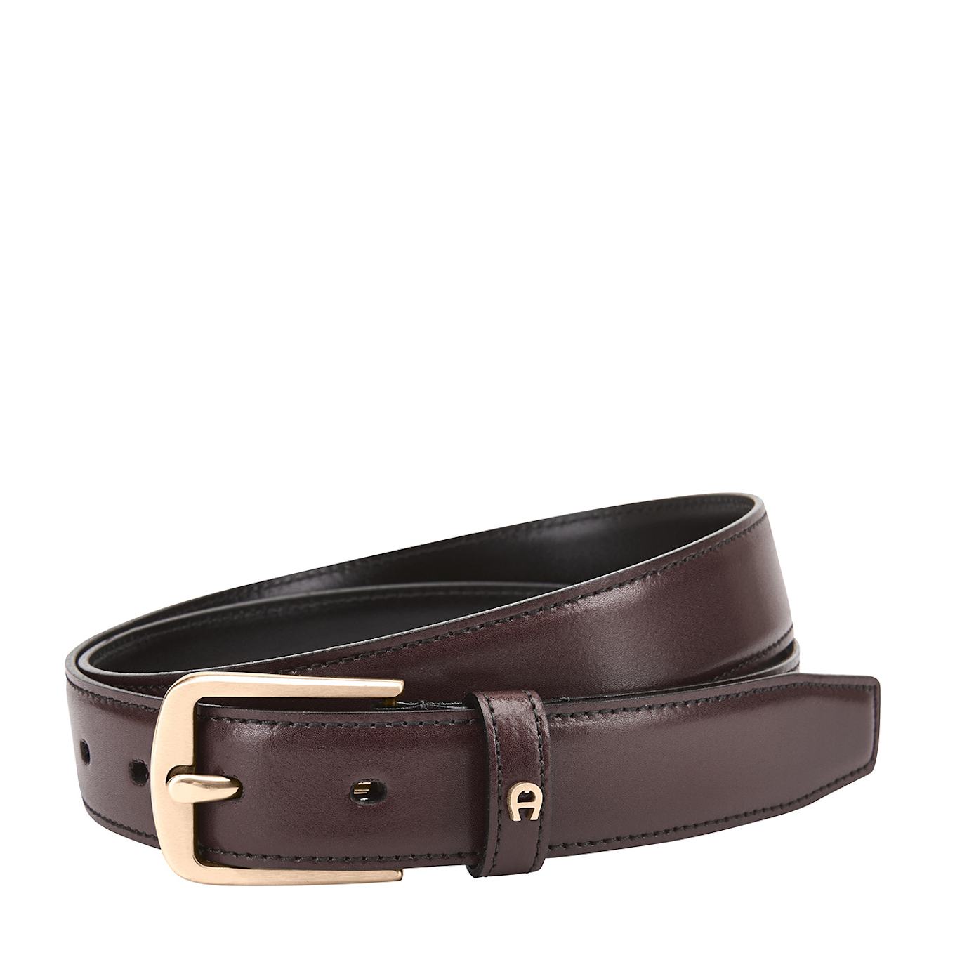 AIGNER Ledergürtel BUSINESS: DUNKELBRAUN