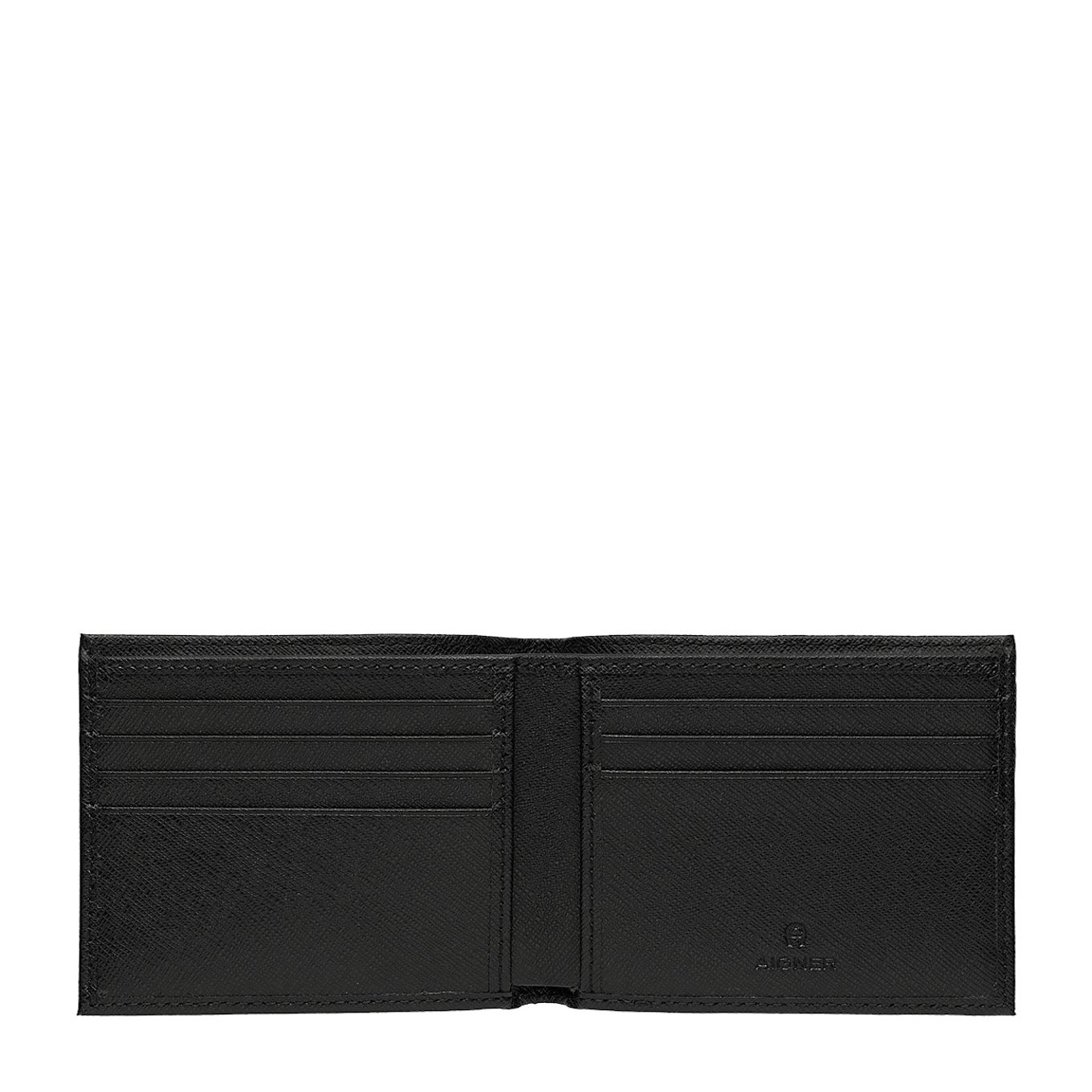 AIGNER Geldbörse SAFFIANO: SCHWARZ