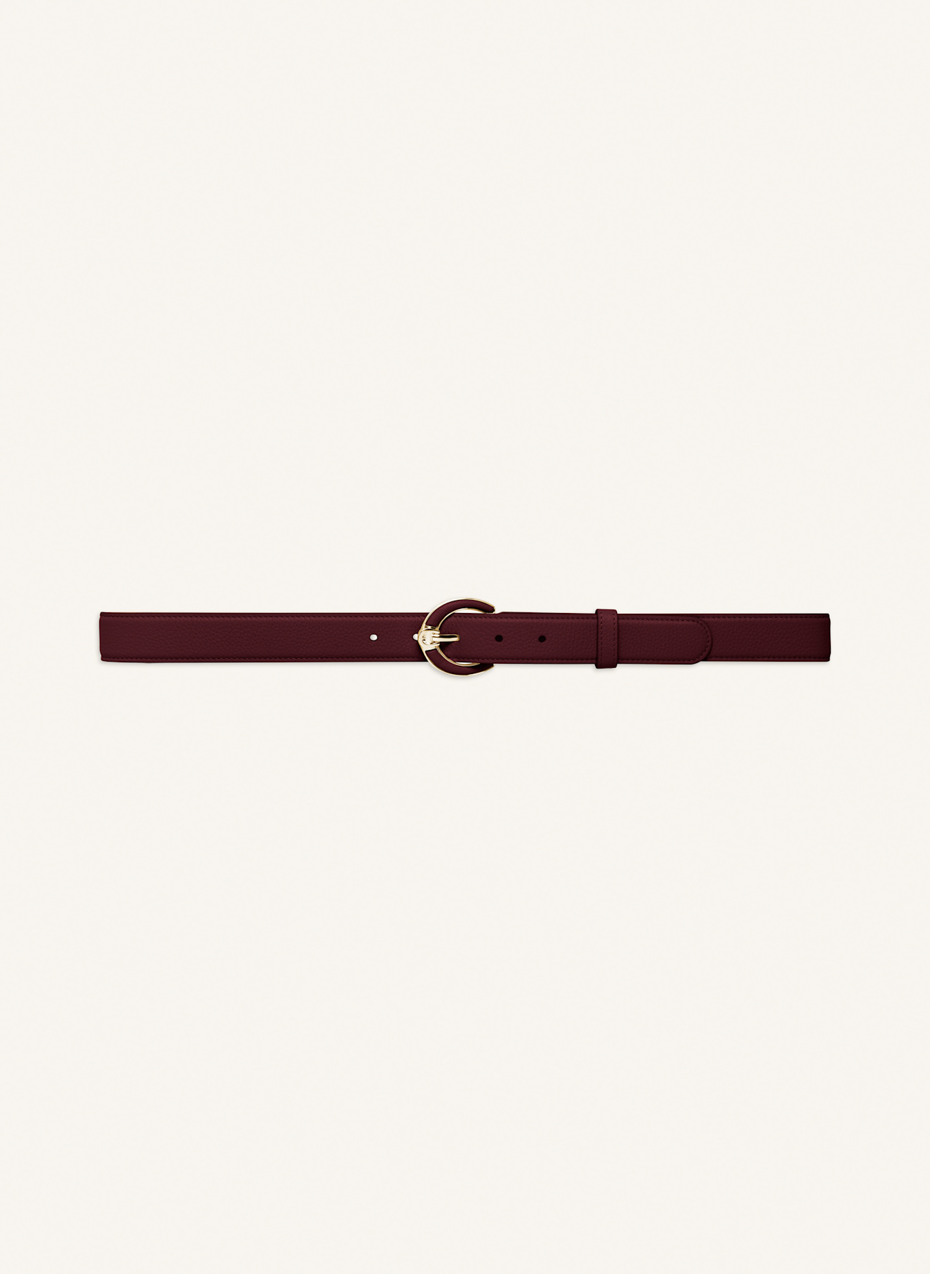AIGNER Ledergürtel: DUNKELROT