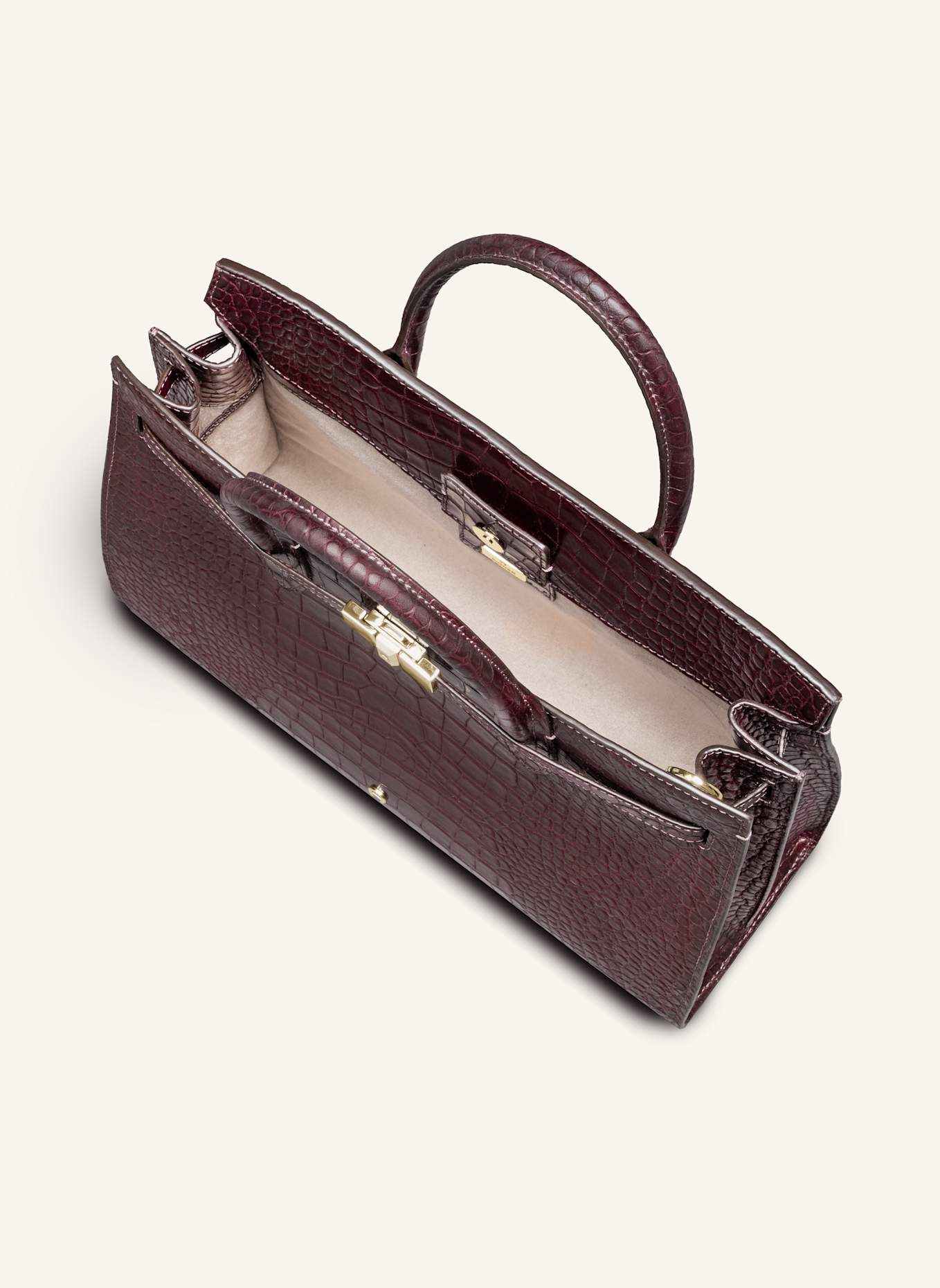 AIGNER Handtasche COCCODRILLO: DUNKELROT