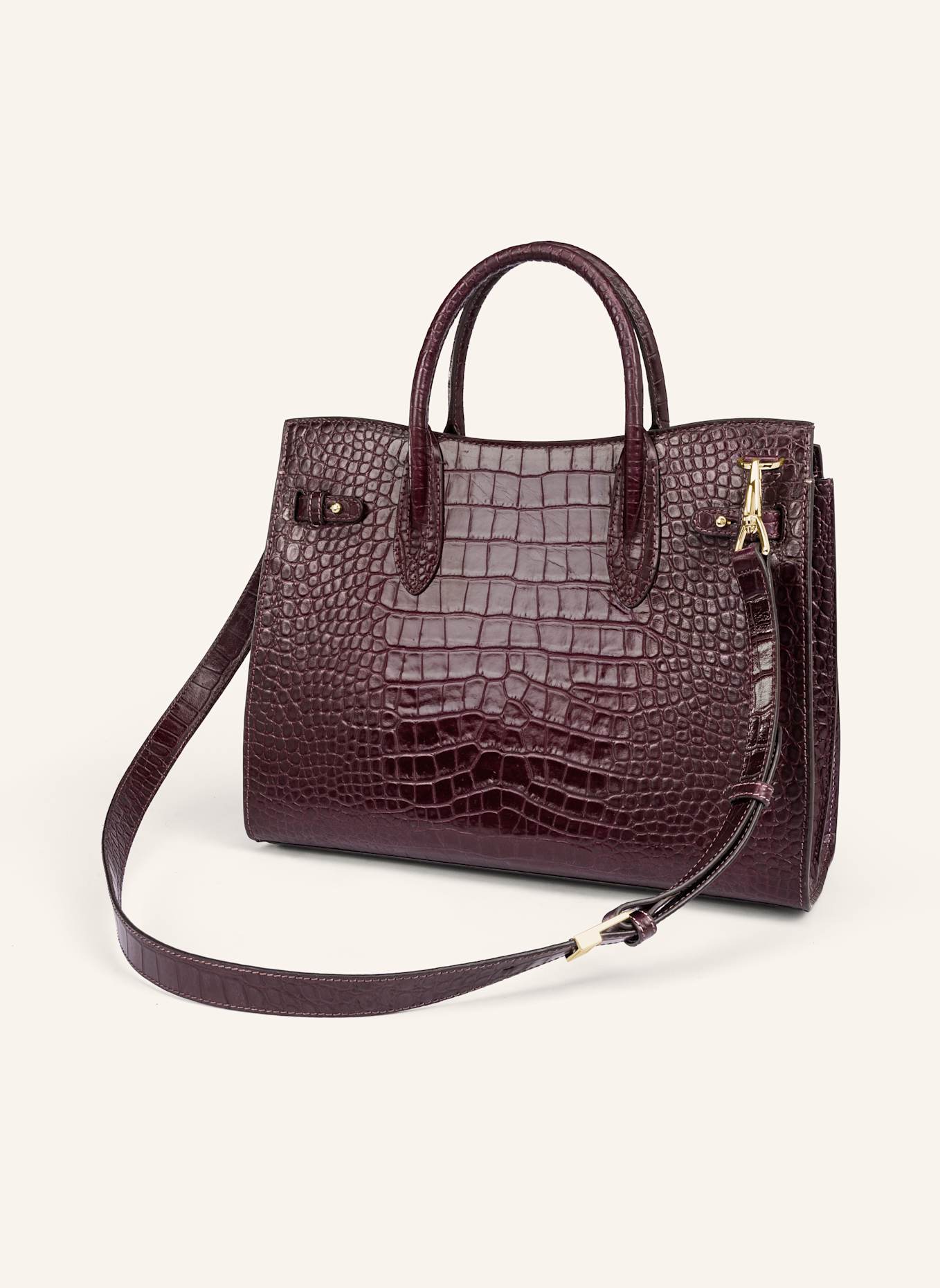 AIGNER Handtasche COCCODRILLO: DUNKELROT