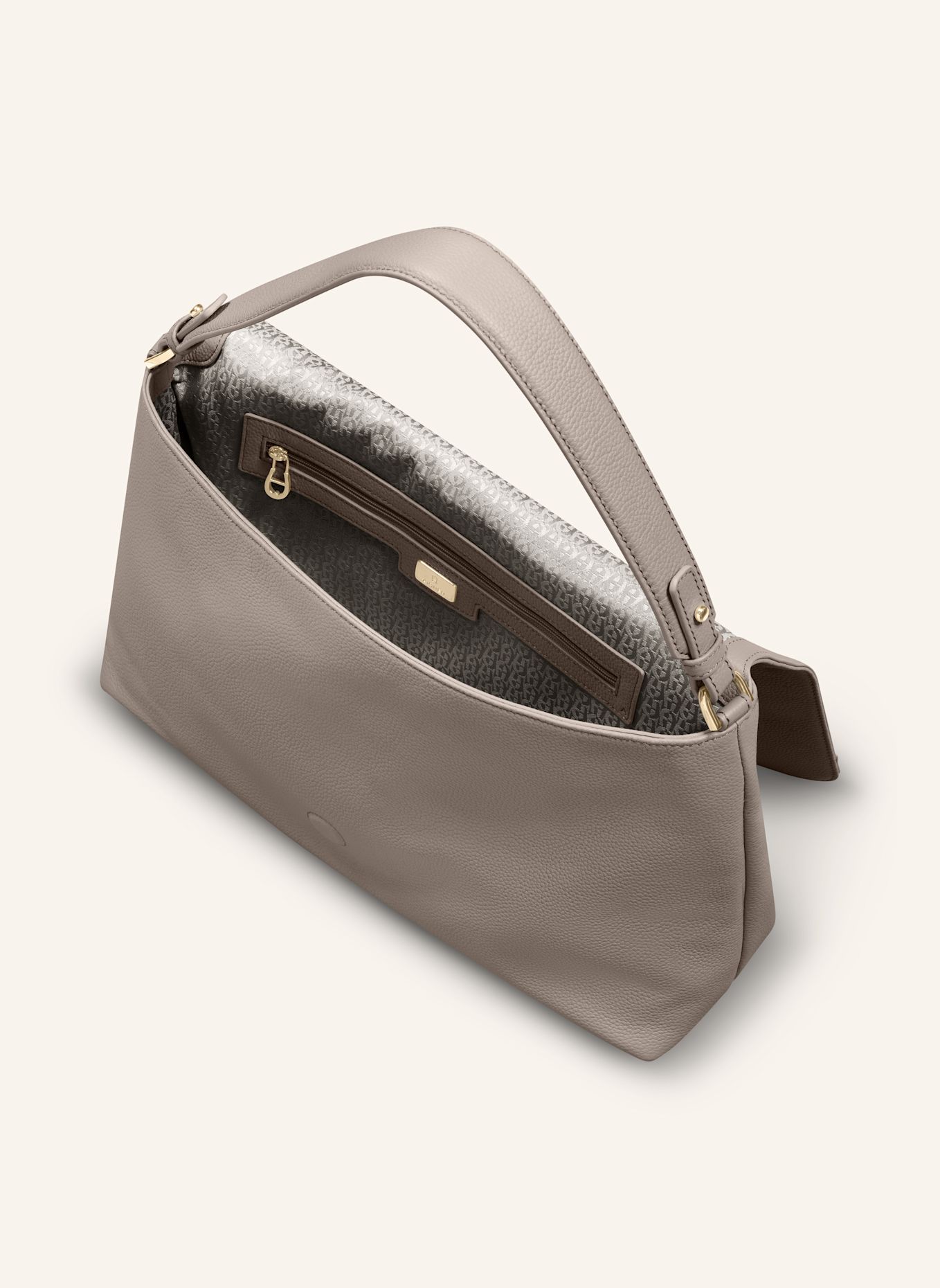 AIGNER Umhängetasche ZITA - STOFFRIEMEN: TAUPE