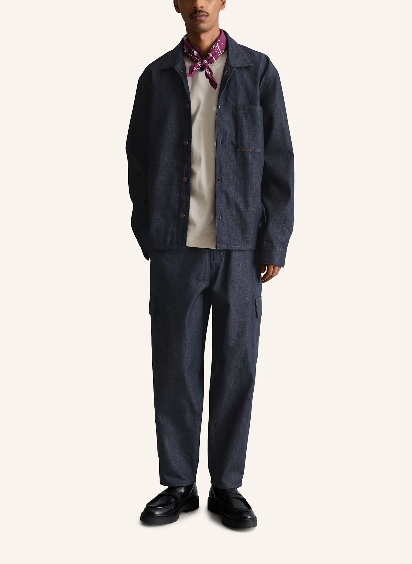 Marc O'Polo DENIM Jeans-Overshirt: BLAU