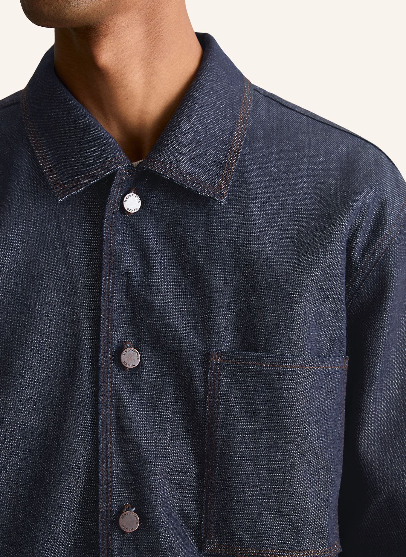 Marc O'Polo DENIM Jeans-Overshirt: BLAU