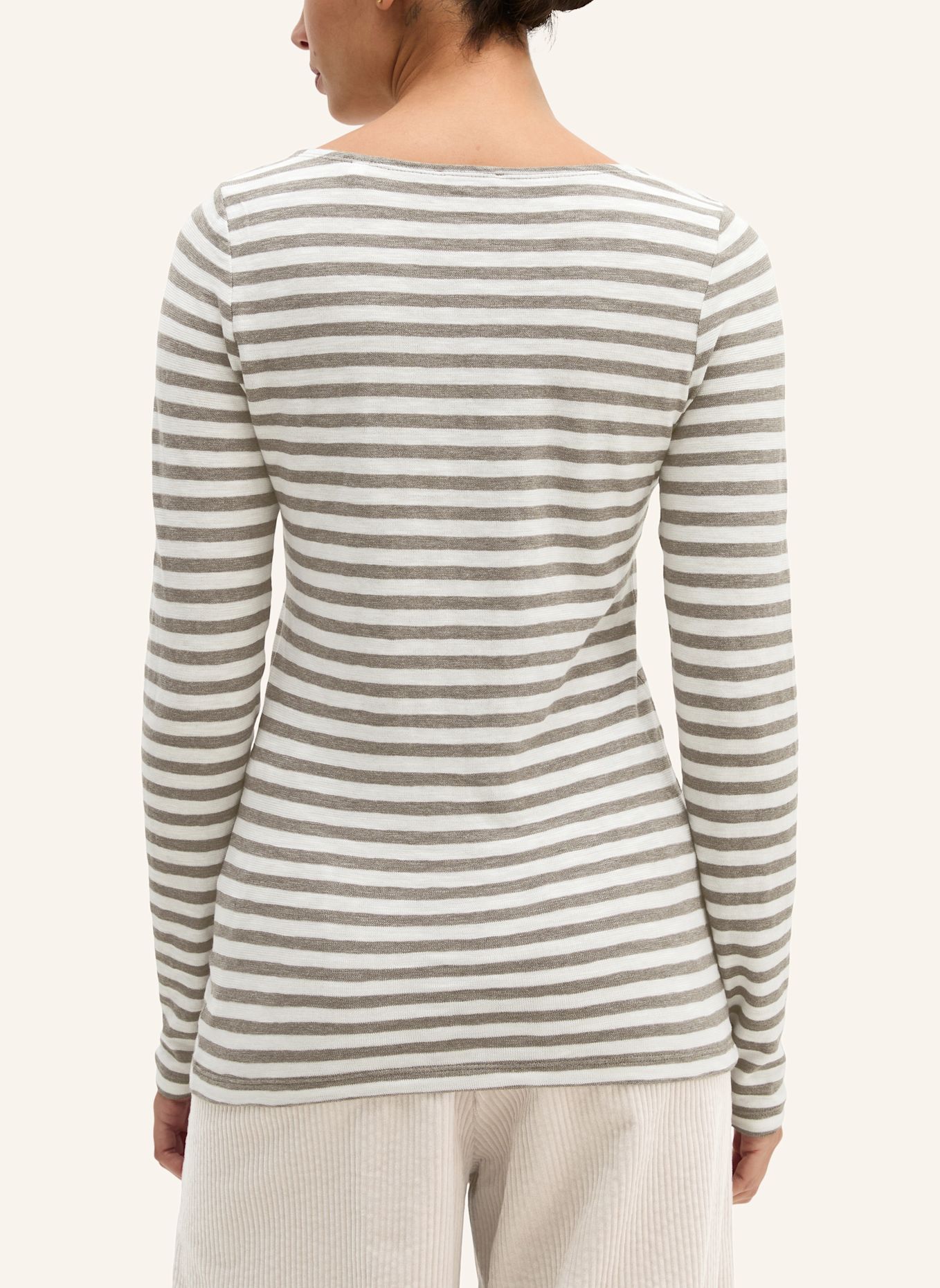 Marc O'Polo Longsleeve: WEISS / BEIGE