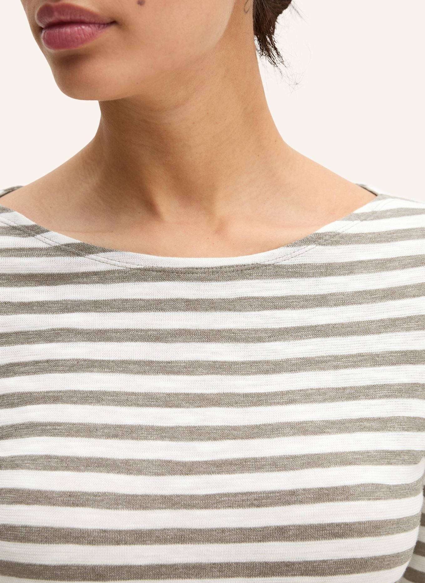 Marc O'Polo Longsleeve: WEISS / BEIGE