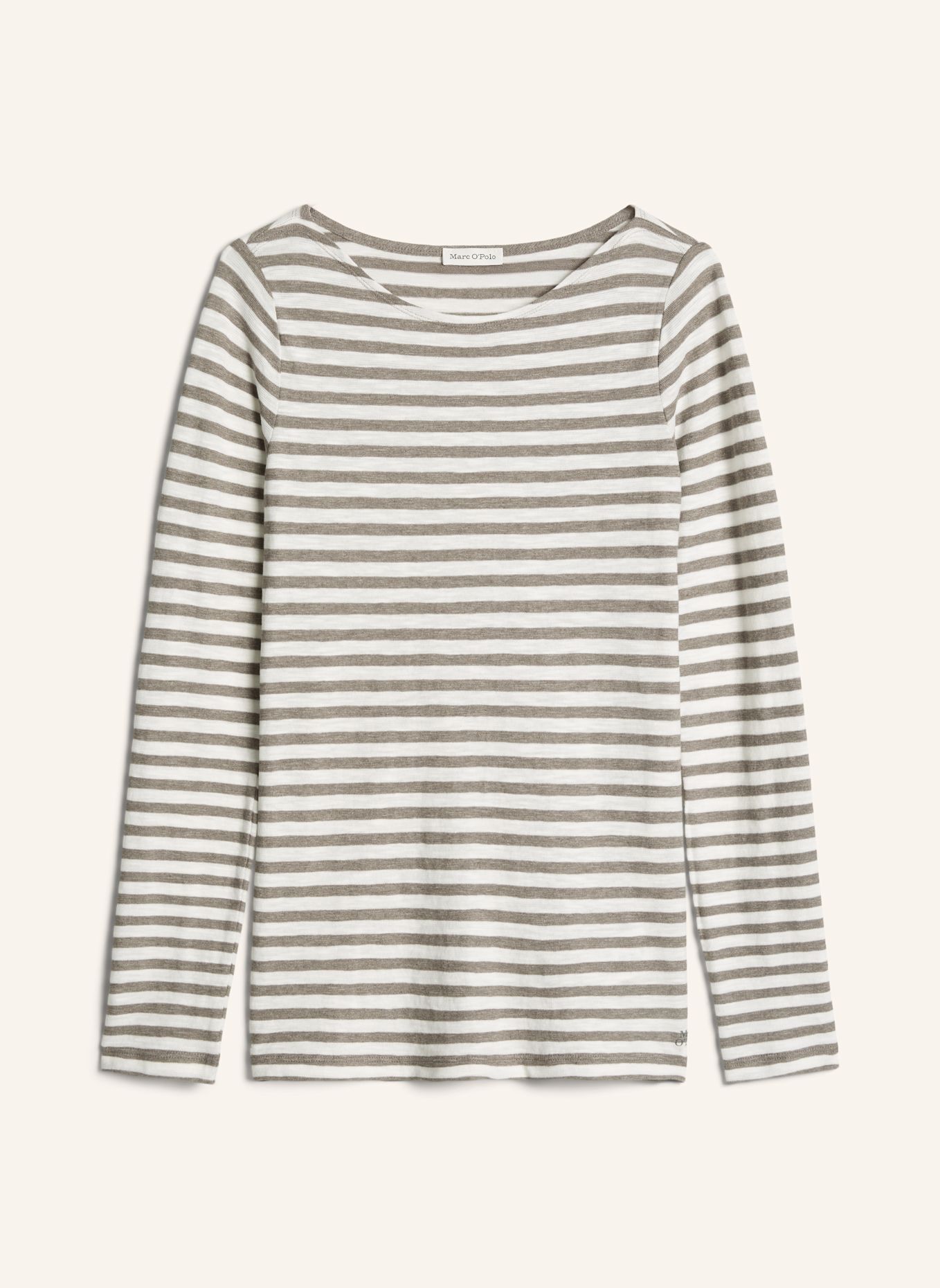 Marc O'Polo Longsleeve: WEISS / BEIGE