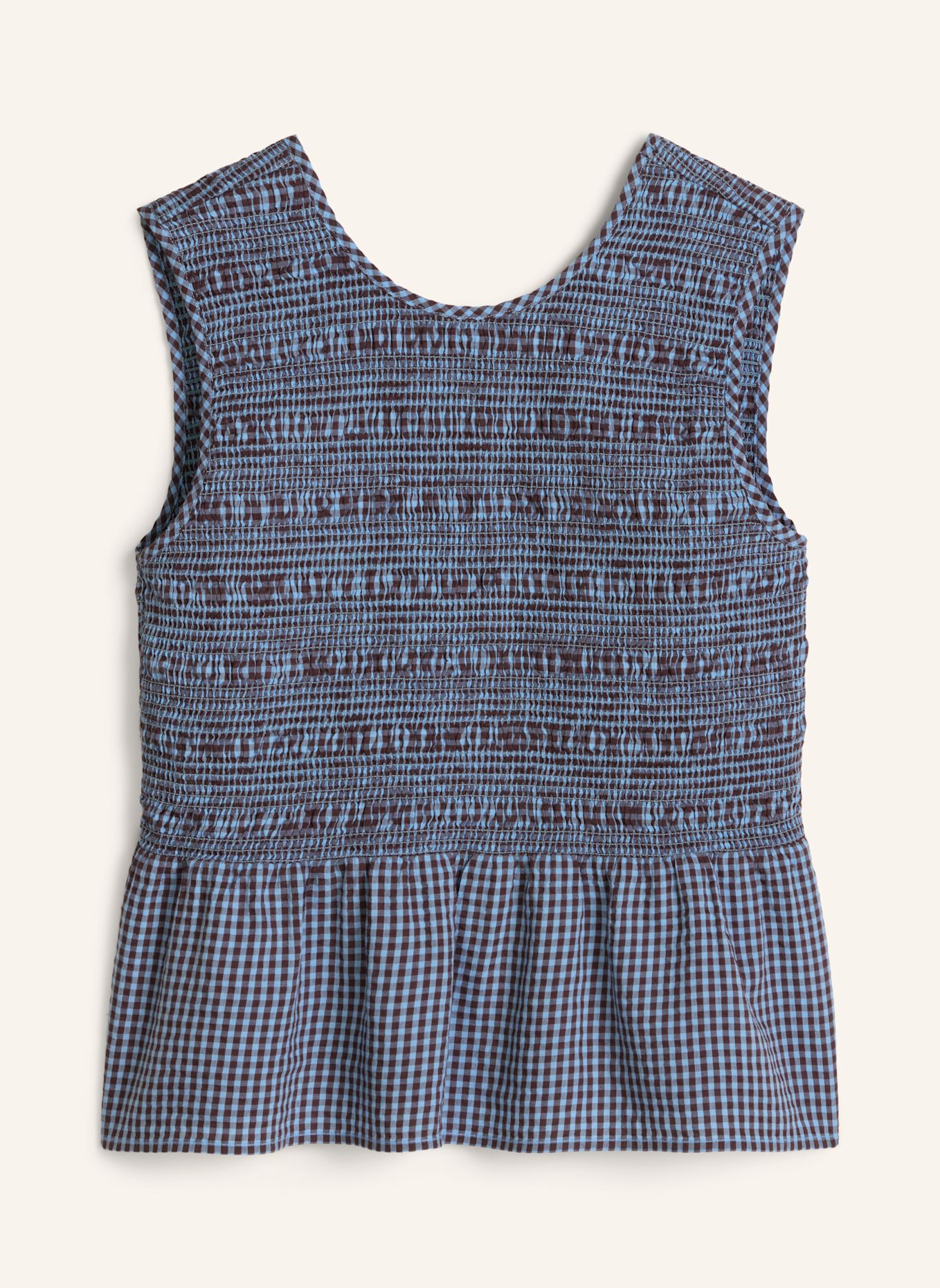 Marc O'Polo DENIM Peplum-Top: HELLBLAU