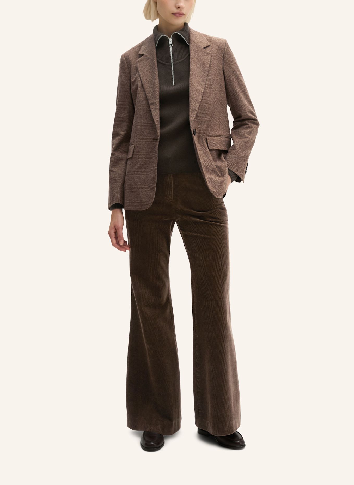 Marc O'Polo Glencheck-Blazer regular: BRAUN