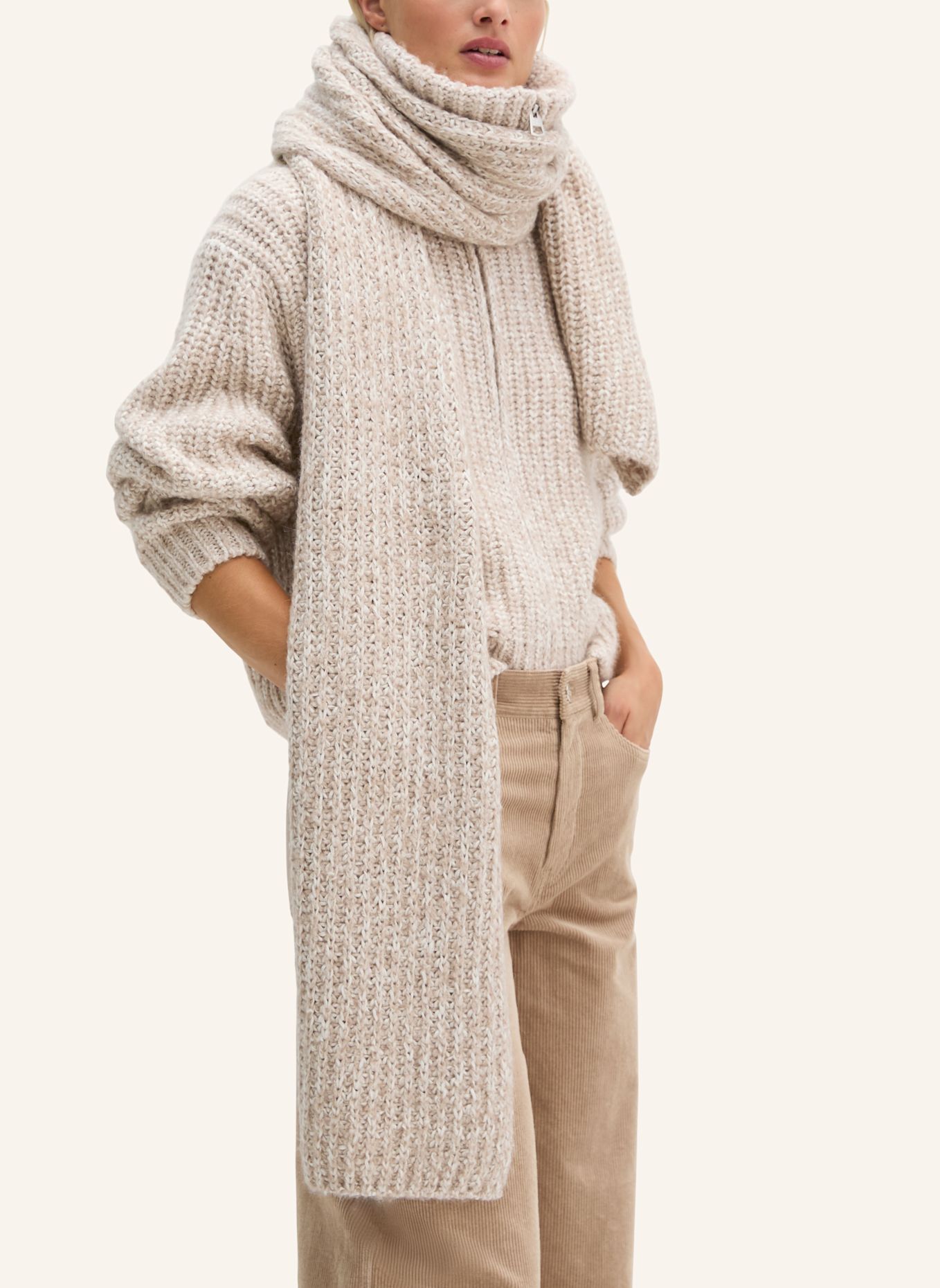 Marc O'Polo Strickschal: HELLBRAUN