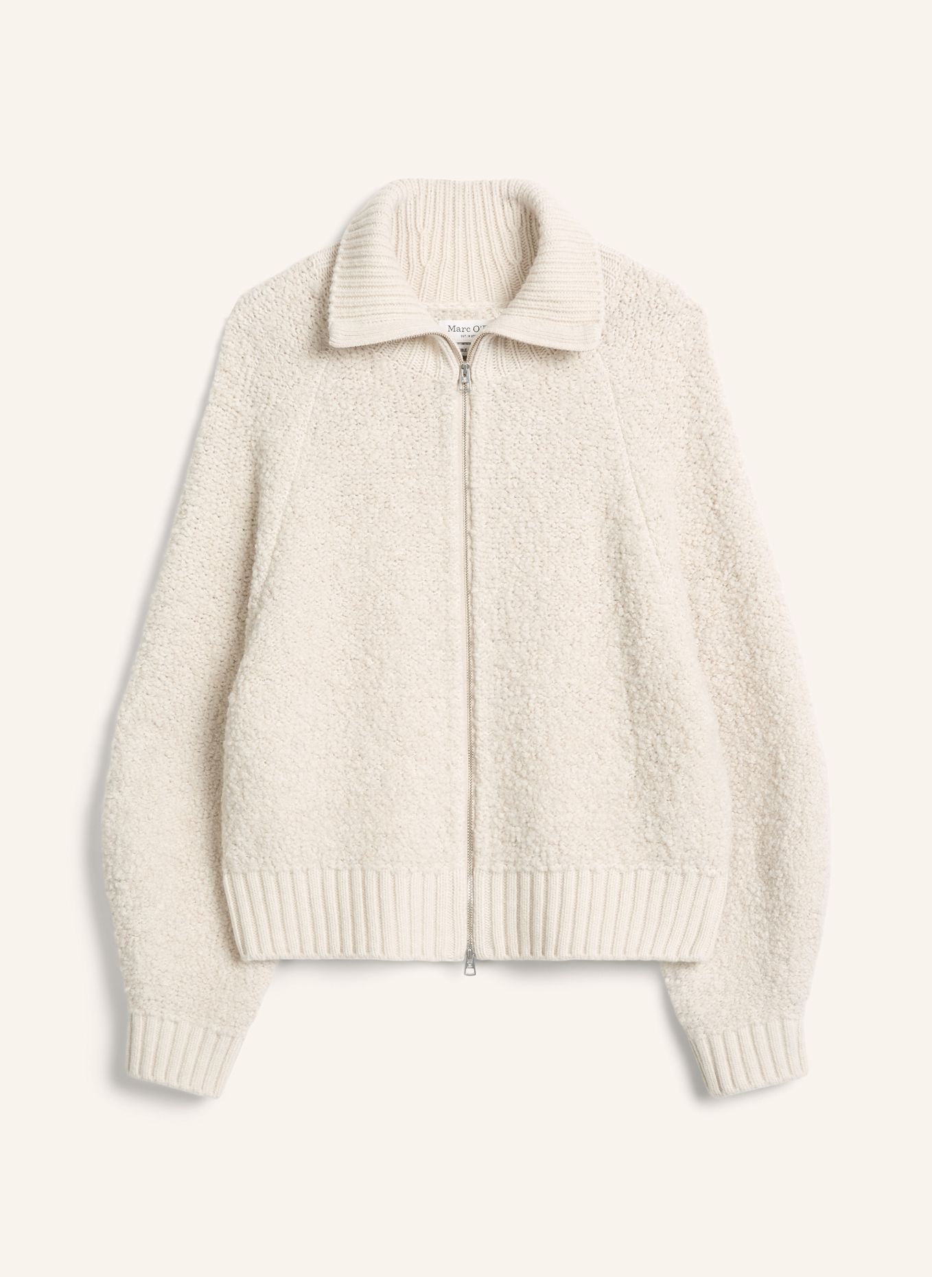 Marc O'Polo Zip-Cardigan: BEIGE