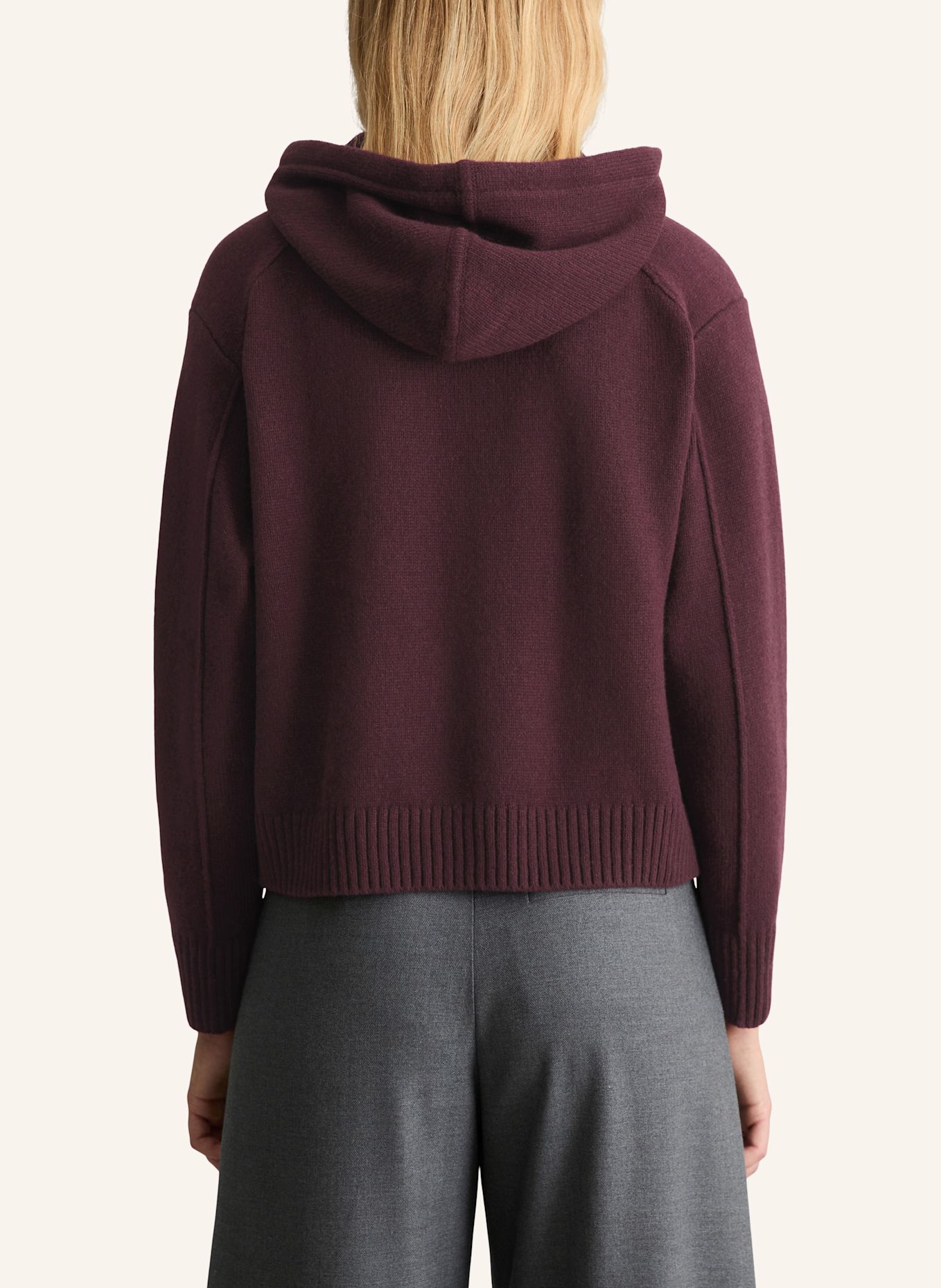 Marc O'Polo DENIM Strick-Hoodie: ROT