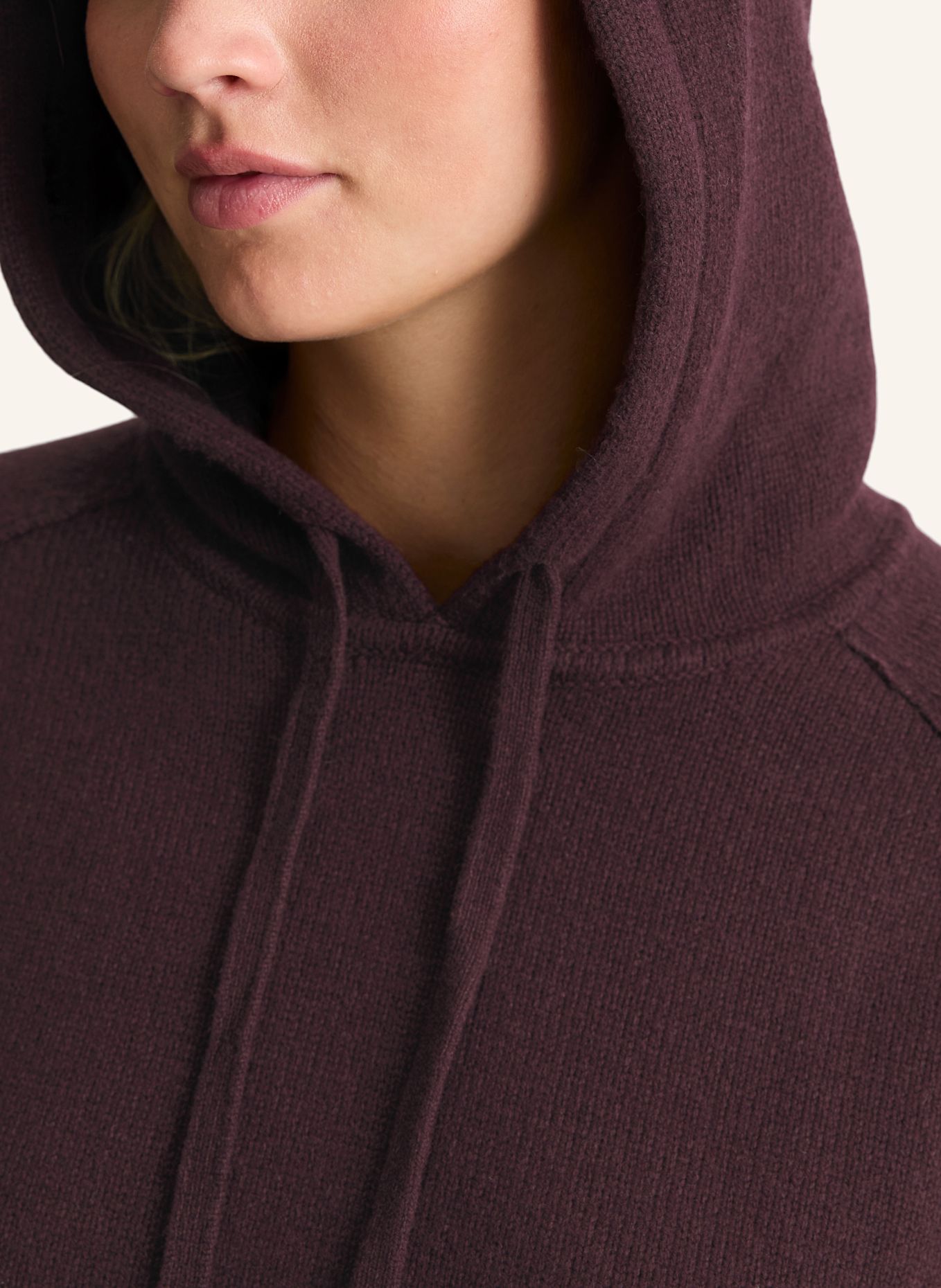 Marc O'Polo DENIM Strick-Hoodie: ROT