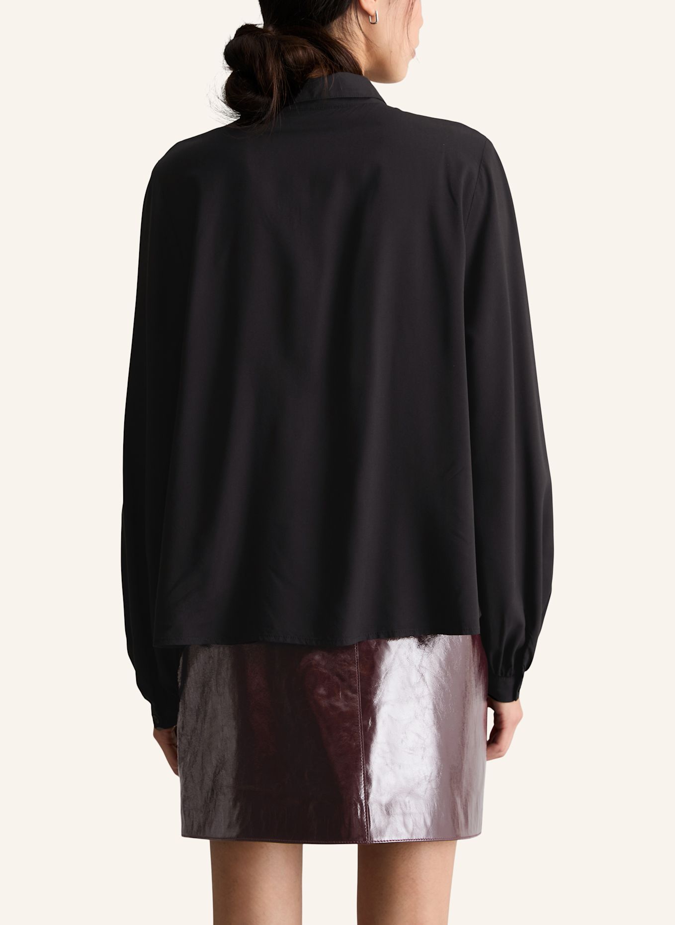 Marc O'Polo DENIM Viskose-Bluse: SCHWARZ