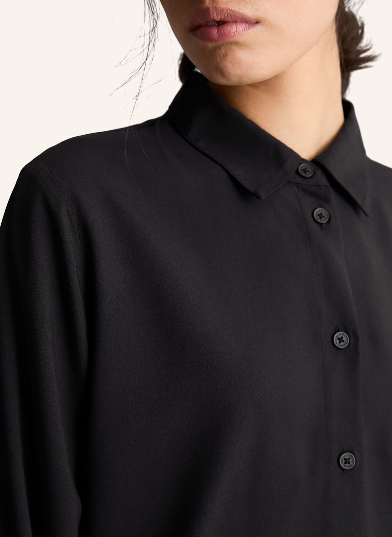 Marc O'Polo DENIM Viskose-Bluse: SCHWARZ