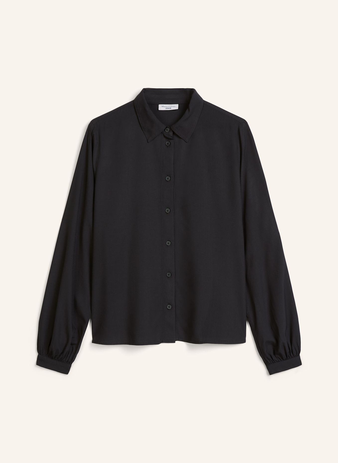 Marc O'Polo DENIM Viskose-Bluse: SCHWARZ