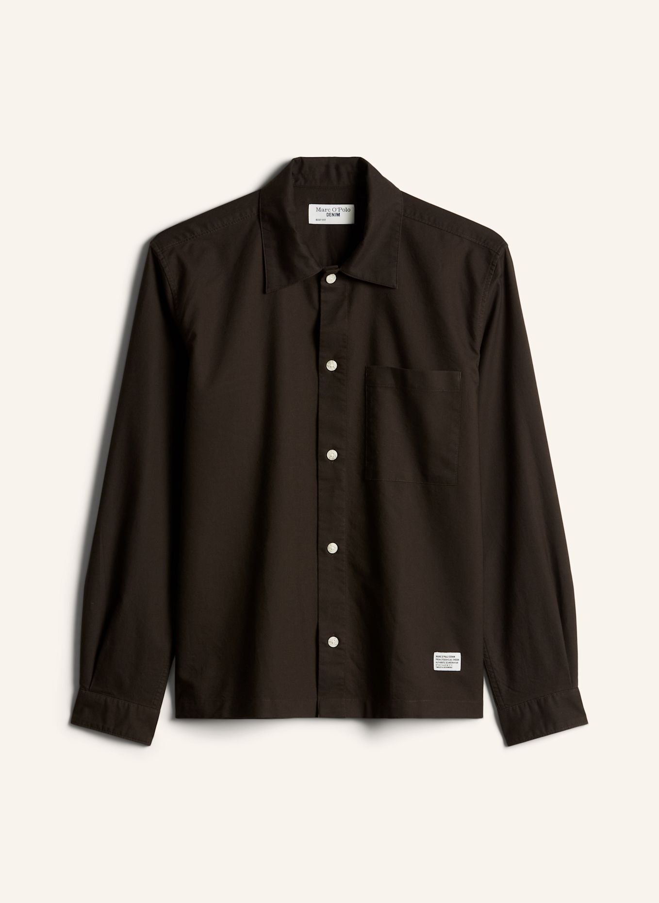 Marc O'Polo DENIM Hemd: DUNKELBRAUN
