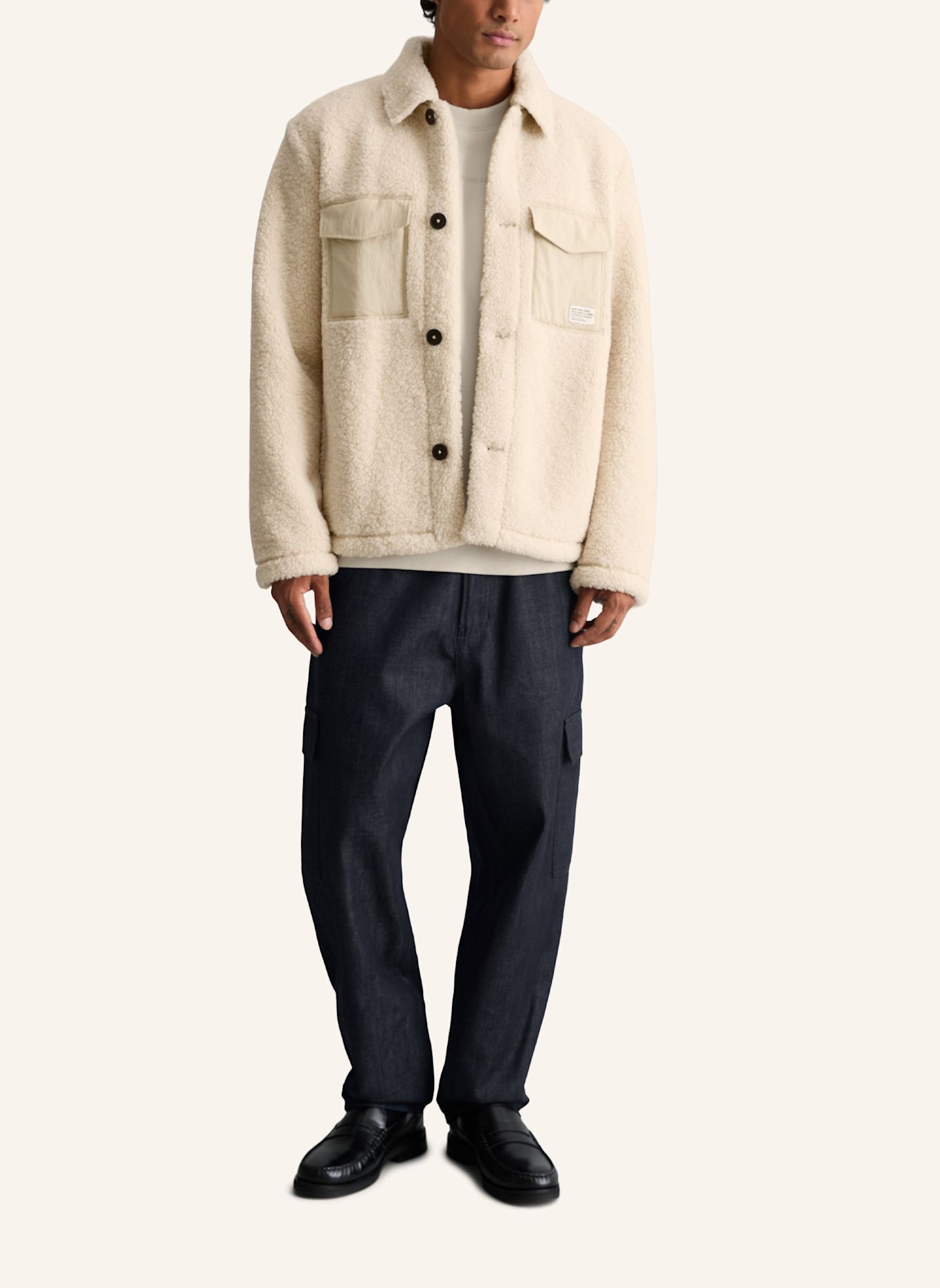 Marc O'Polo DENIM Teddyfelljacke: BEIGE