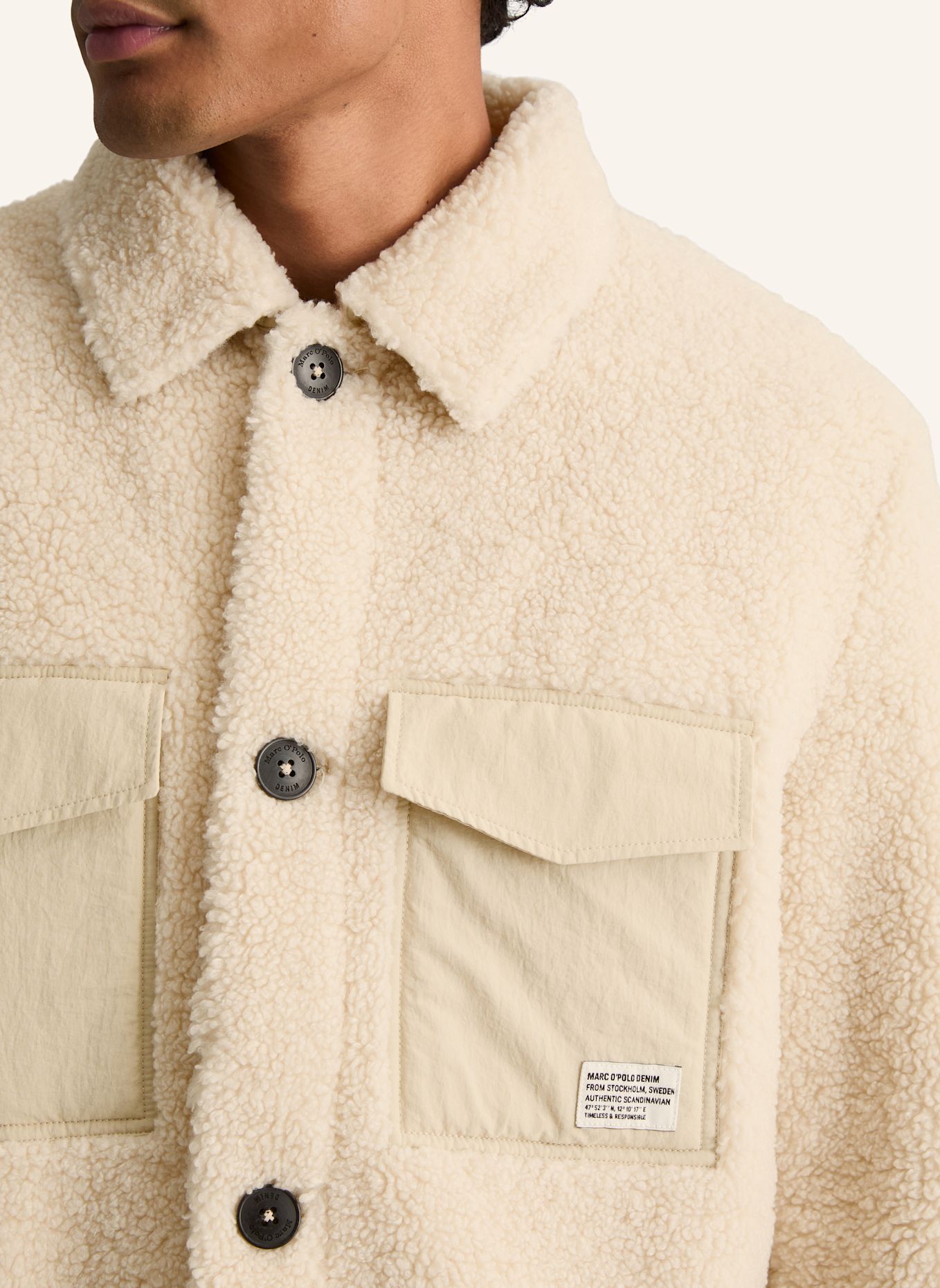 Marc O'Polo DENIM Teddyfelljacke: BEIGE