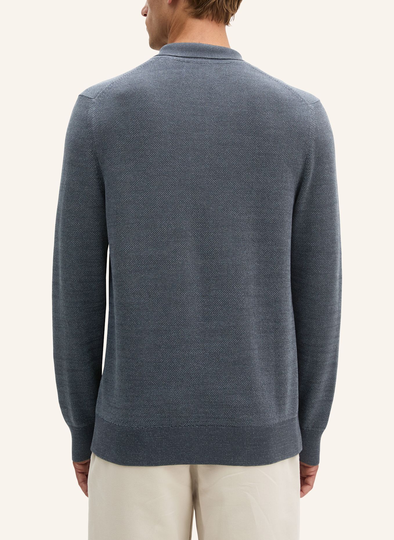 Marc O'Polo Strick-Poloshirt: BLAU
