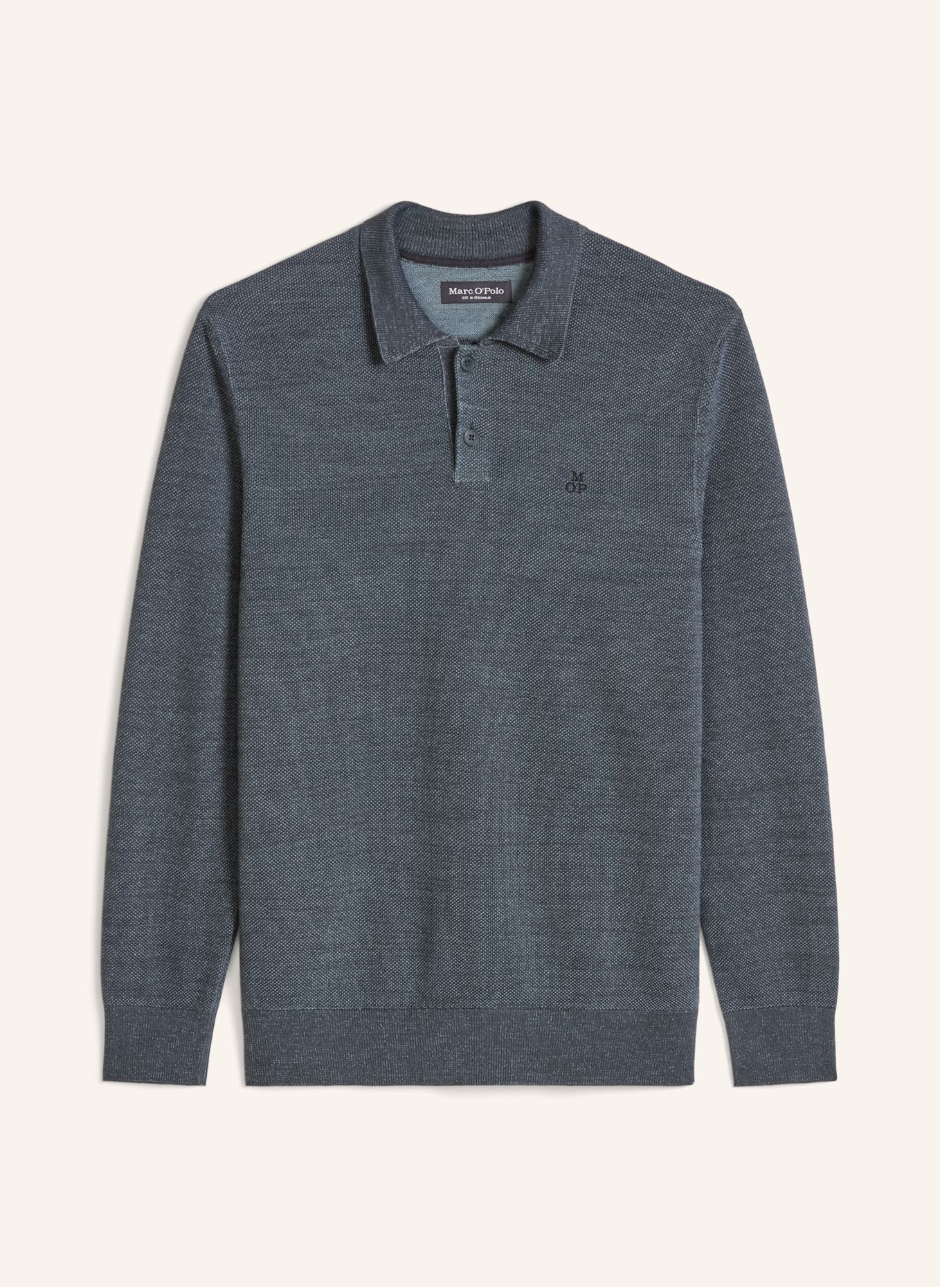 Marc O'Polo Strick-Poloshirt: BLAU