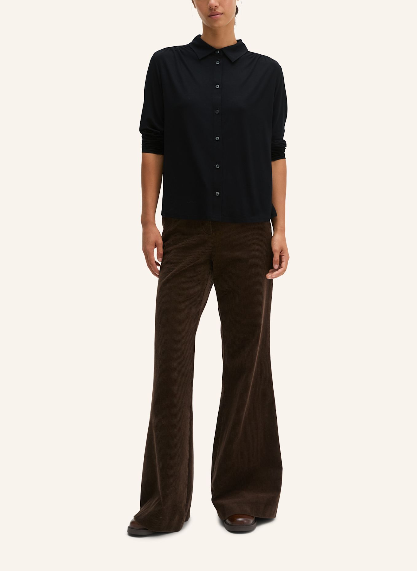 Marc O'Polo Jerseybluse: SCHWARZ