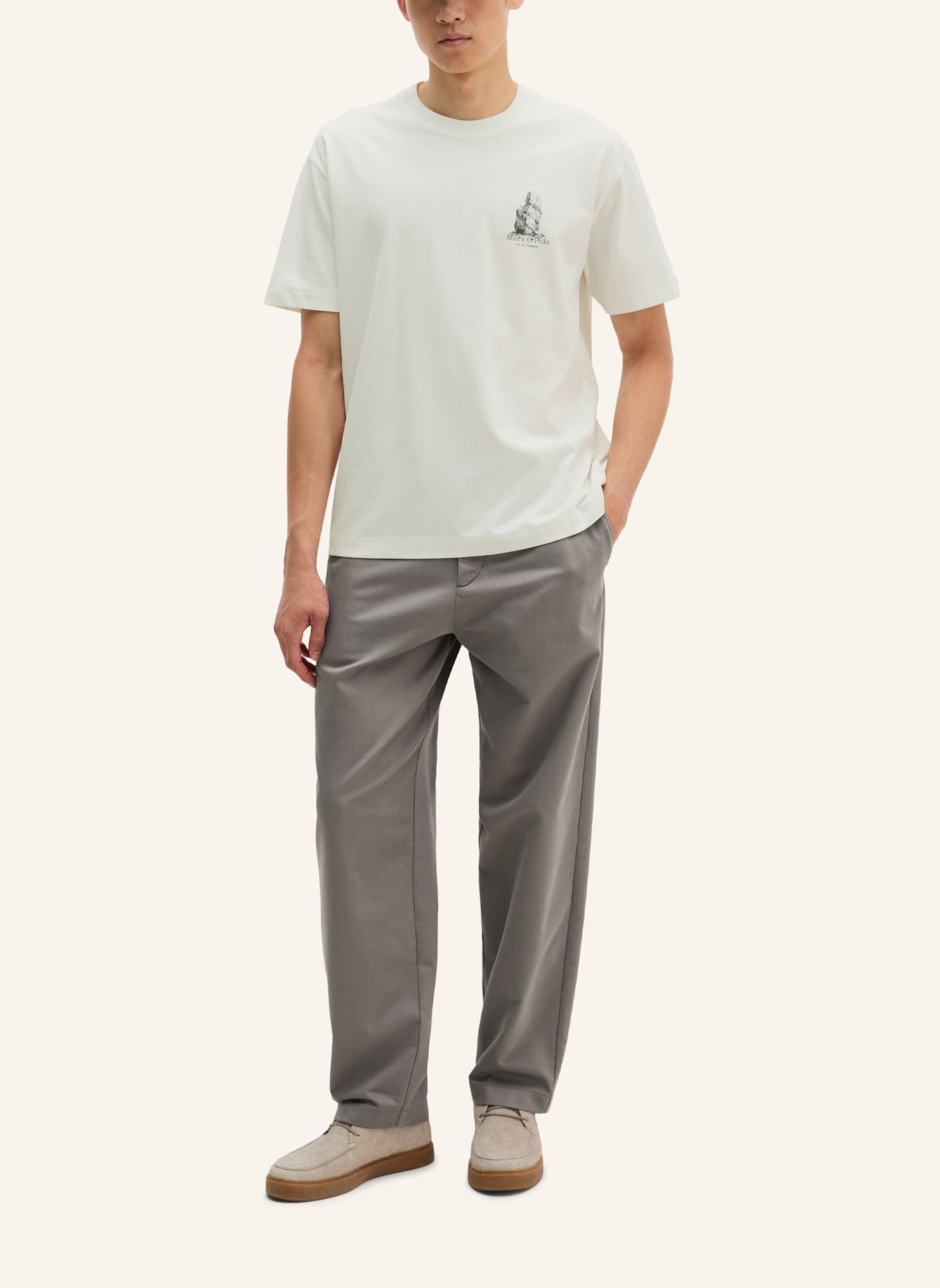 Marc O'Polo T-Shirt: WEISS