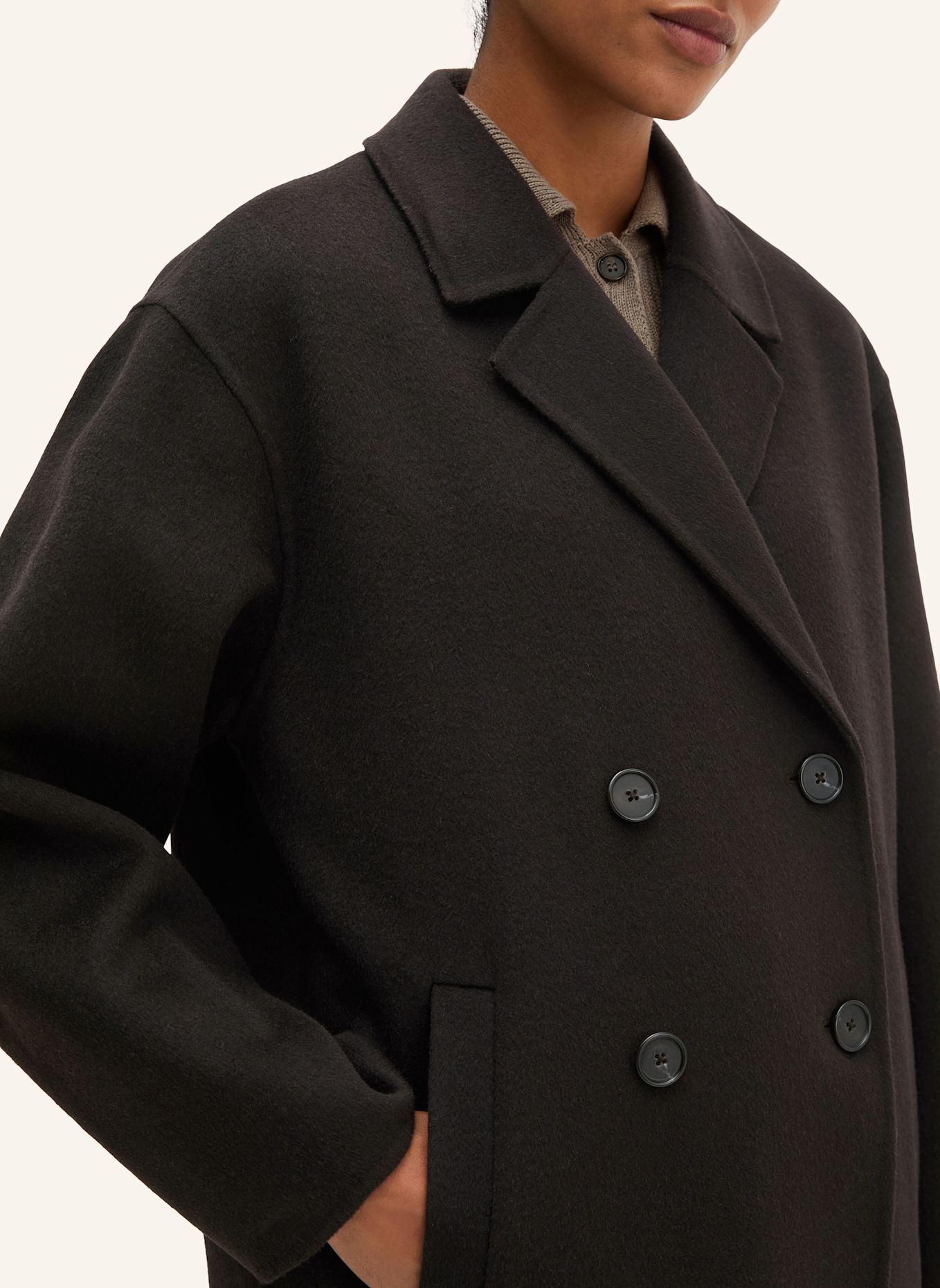 Marc O'Polo Wollmantel: SCHWARZ