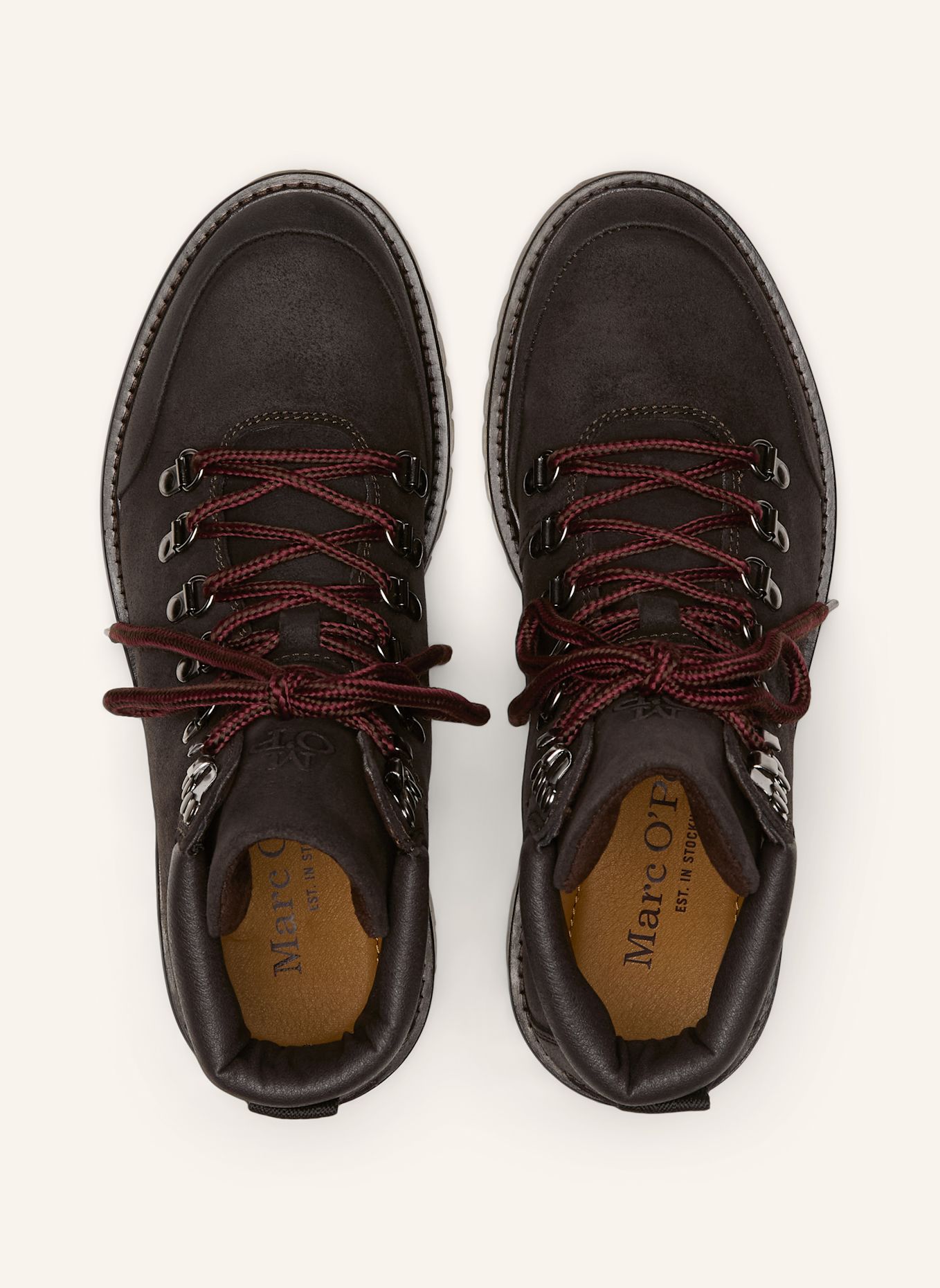 Marc O'Polo Schnürstiefel Model Armin: DUNKELBRAUN
