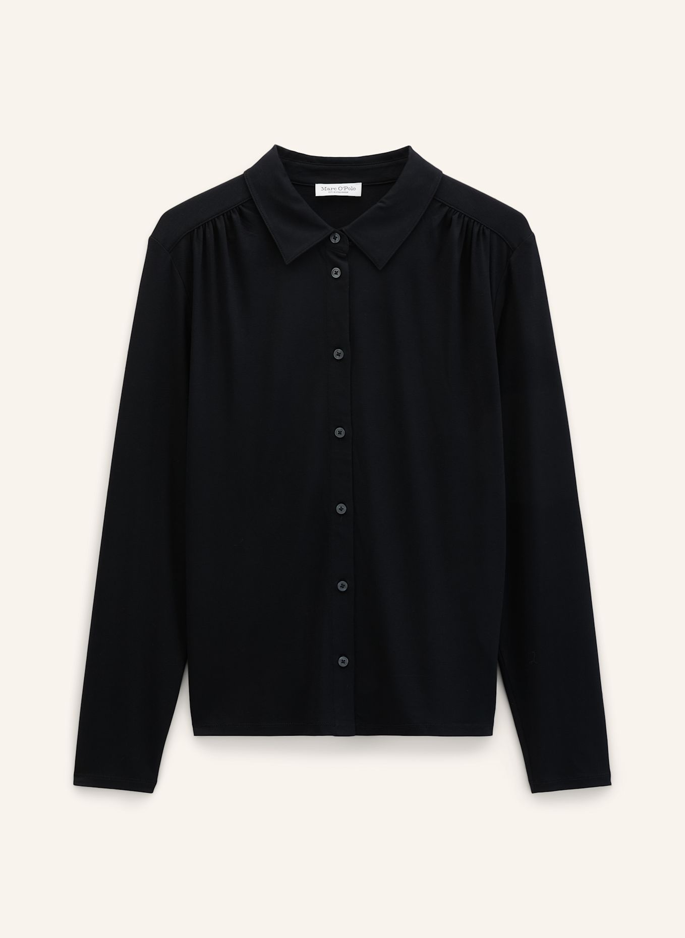 Marc O'Polo Jerseybluse: SCHWARZ