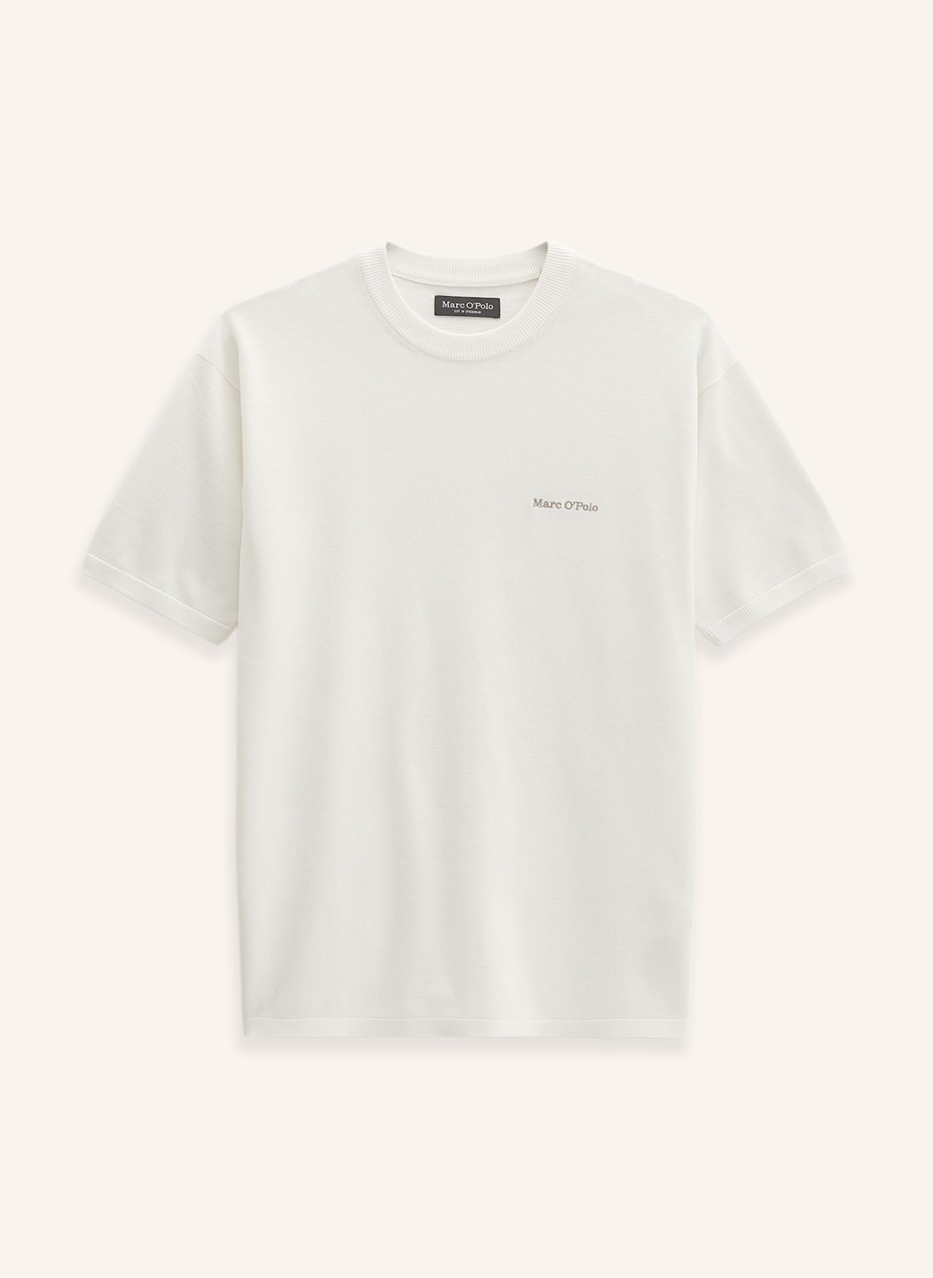 Marc O'Polo Kurzarm-Pullover: ECRU