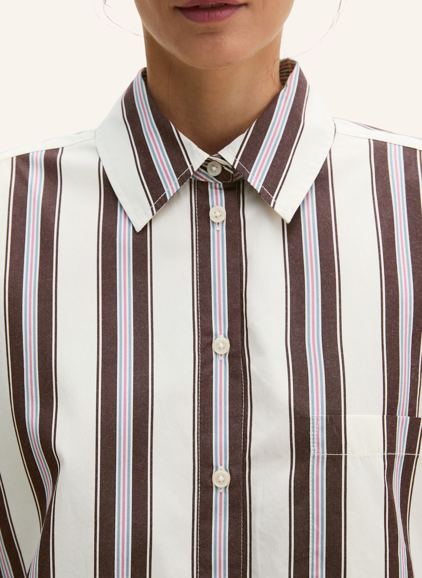 Marc O'Polo Streifenbluse: WEISS