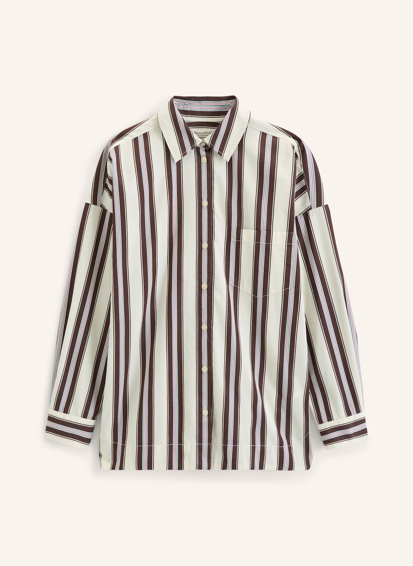 Marc O'Polo Streifenbluse: WEISS