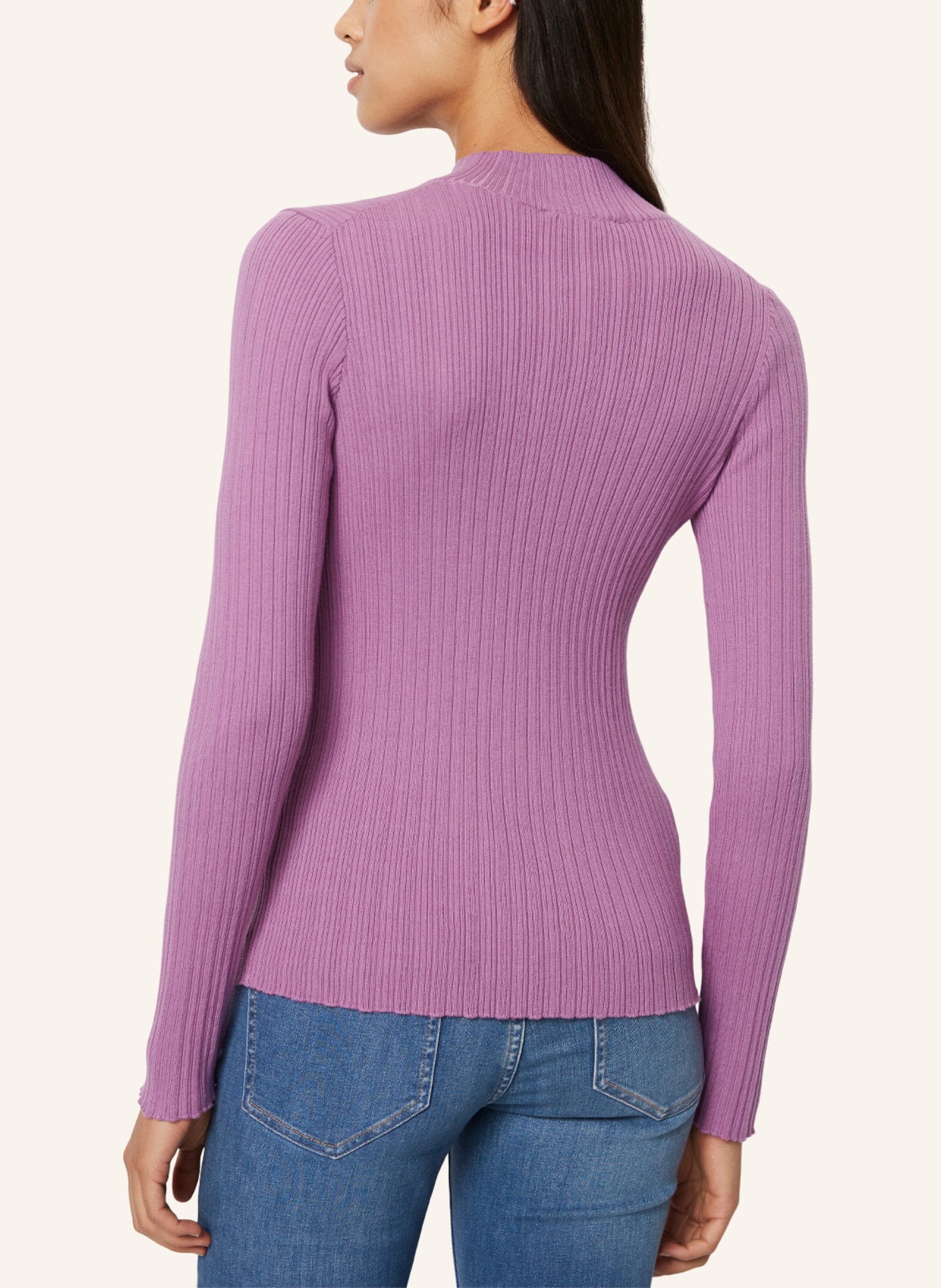 Marc O'Polo DENIM Zip-Sweater, Farbe: LILA (Bild 2)