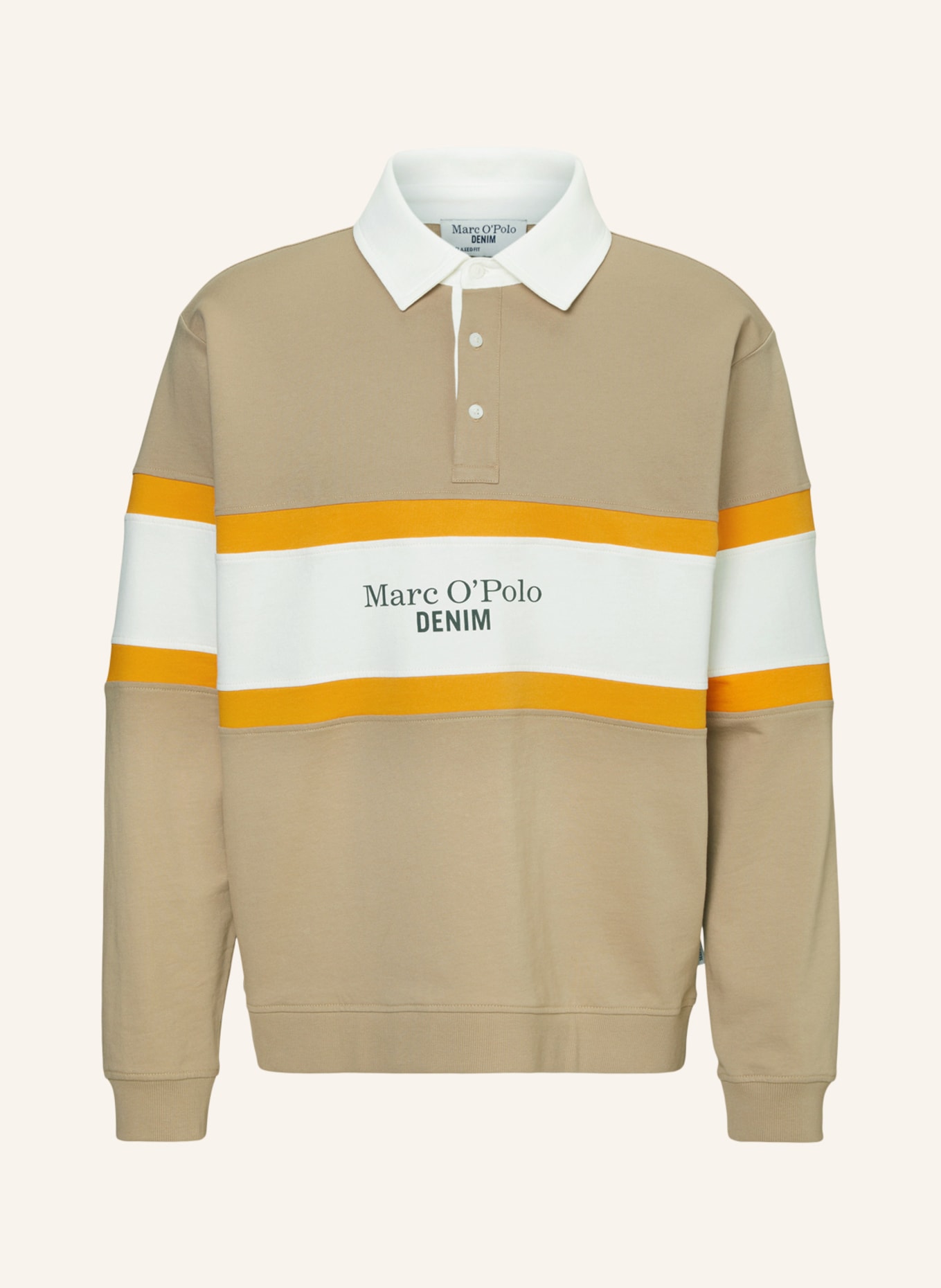 Marc O'Polo DENIM Polo-Sweatshirt, Farbe: BEIGE (Bild 1)