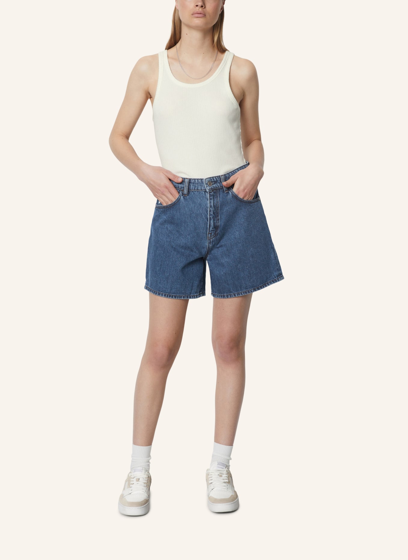 Marc O'Polo DENIM Jeanshorts, Farbe: BLAU (Bild 4)