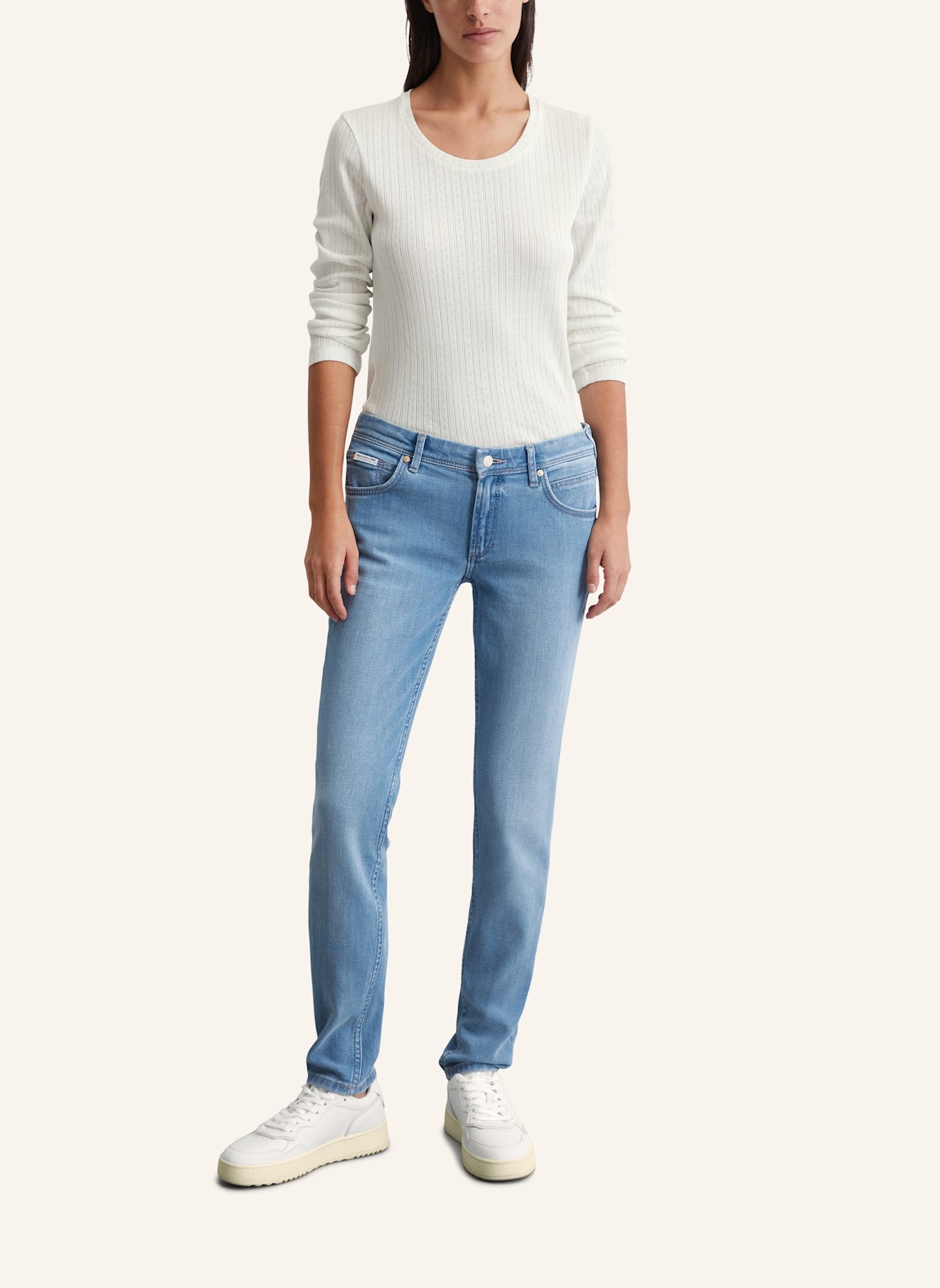 Marc O'Polo DENIM Jeans Modell ALVA slim, Farbe: LILA (Bild 4)