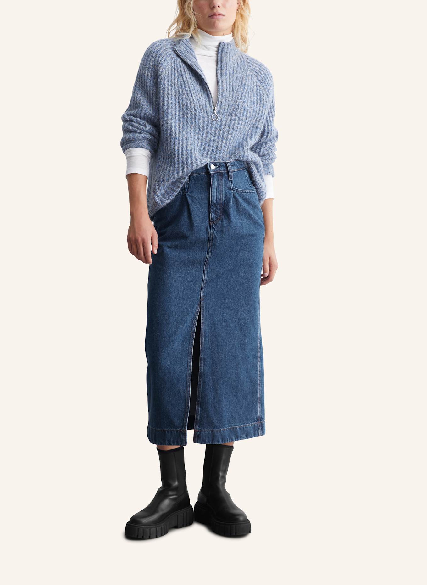 Marc O'Polo DENIM Maxi-Jeansrock, Farbe: BLAU (Bild 4)