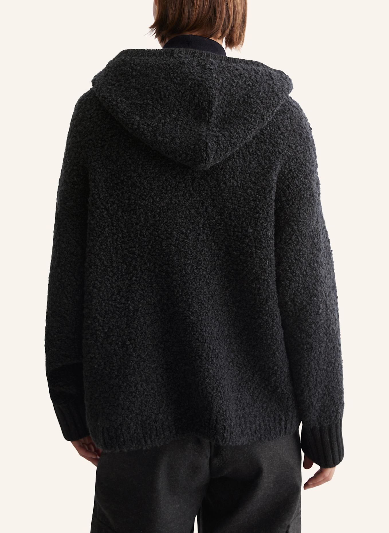 Marc O'Polo Bouclé-Hoodie, Farbe: GRAU (Bild 2)