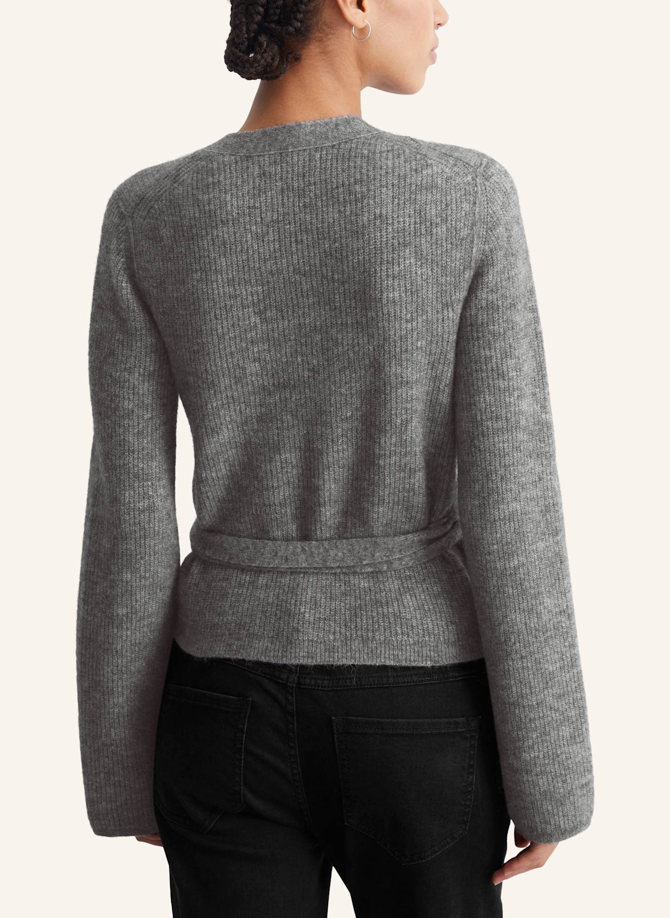 Marc O'Polo DENIM Wickelcardigan, Farbe: GRAU (Bild 2)