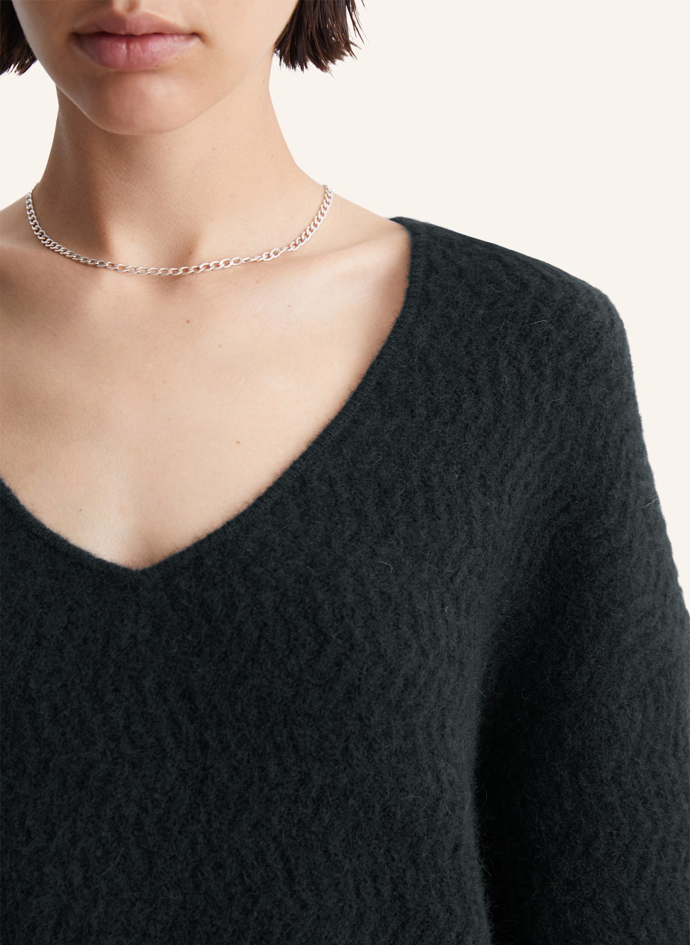 Marc O'Polo DENIM V-Neck-Pullover, Farbe: SCHWARZ (Bild 3)