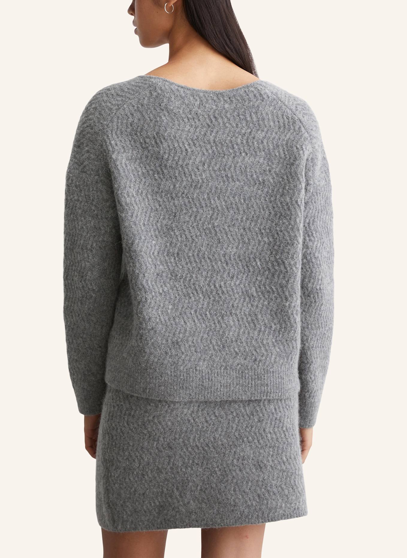 Marc O'Polo DENIM V-Neck-Pullover, Farbe: GRAU (Bild 2)