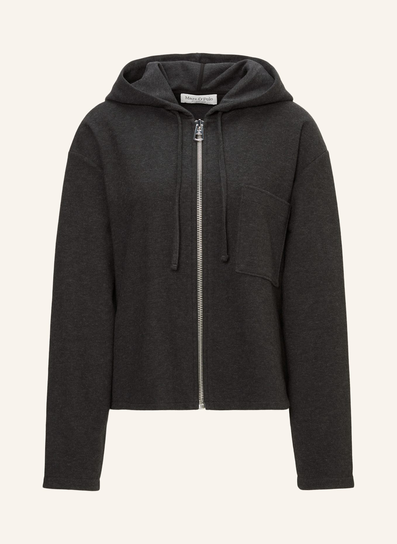 Marc O'Polo Jersey-Hoodie, Farbe: GRAU (Bild 1)