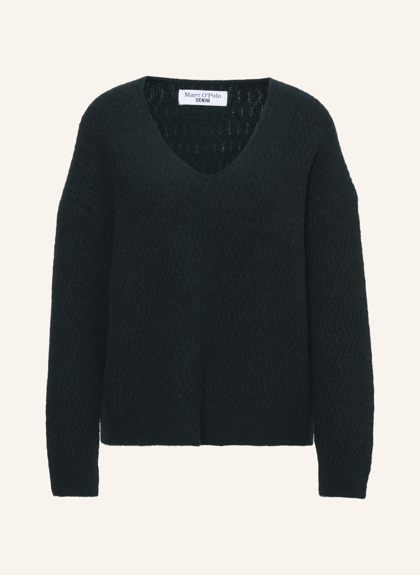 Marc O'Polo DENIM V-Neck-Pullover, Farbe: SCHWARZ (Bild 1)