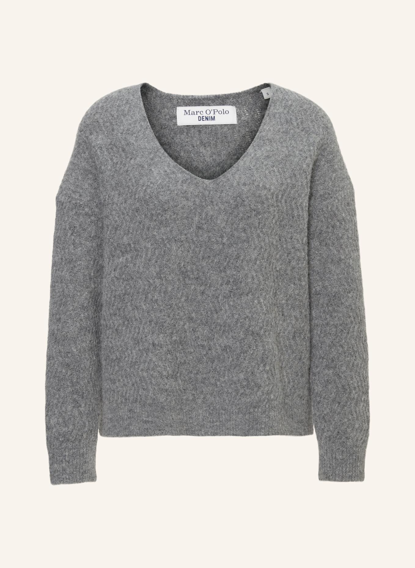 Marc O'Polo DENIM V-Neck-Pullover, Farbe: GRAU (Bild 1)